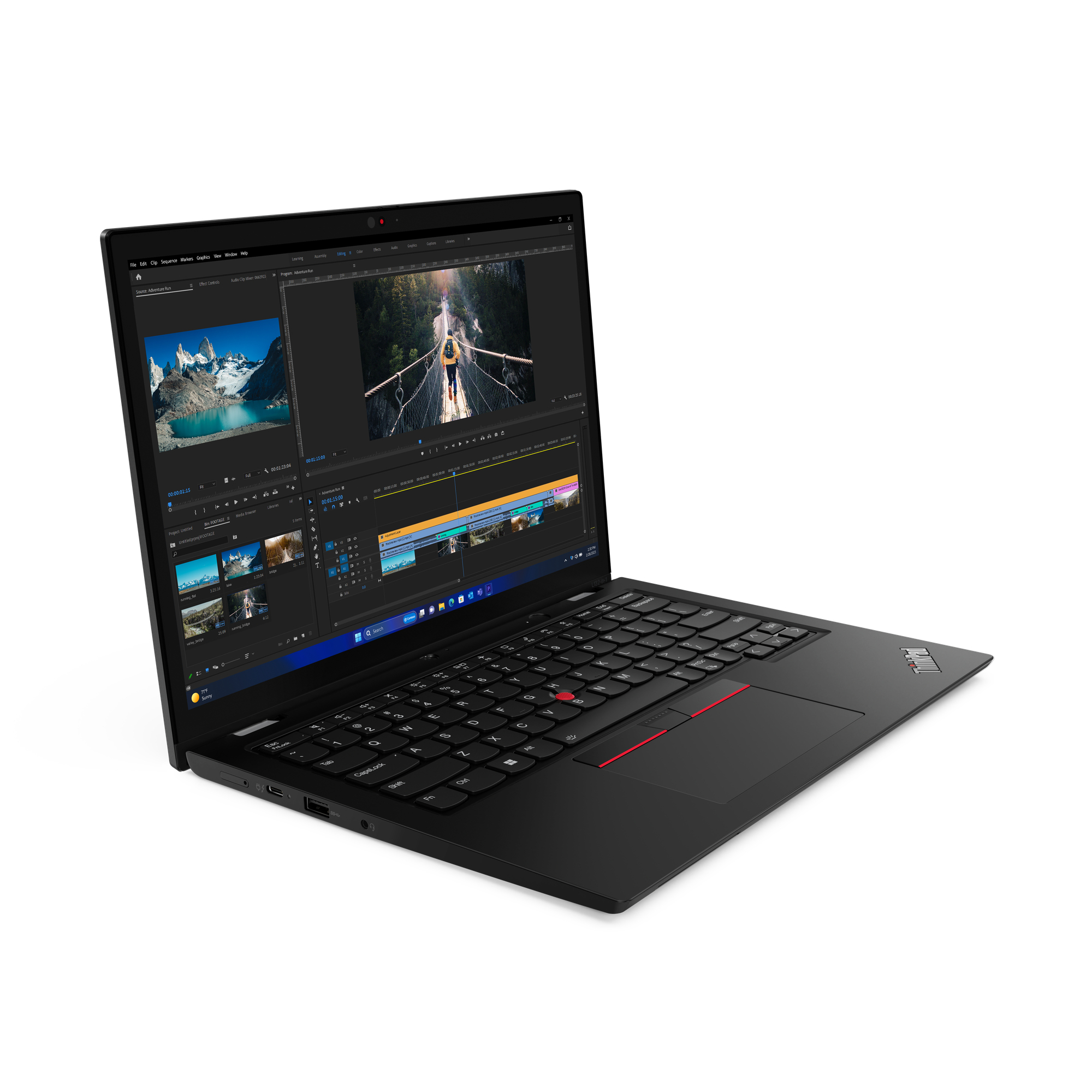 Lenovo ThinkPad L13 2-in-1 G5, 13.3" WUXGA Touch, Core™ Ultra 5 135U, 32GB RAM, 256GB SSD, Win11 Pro