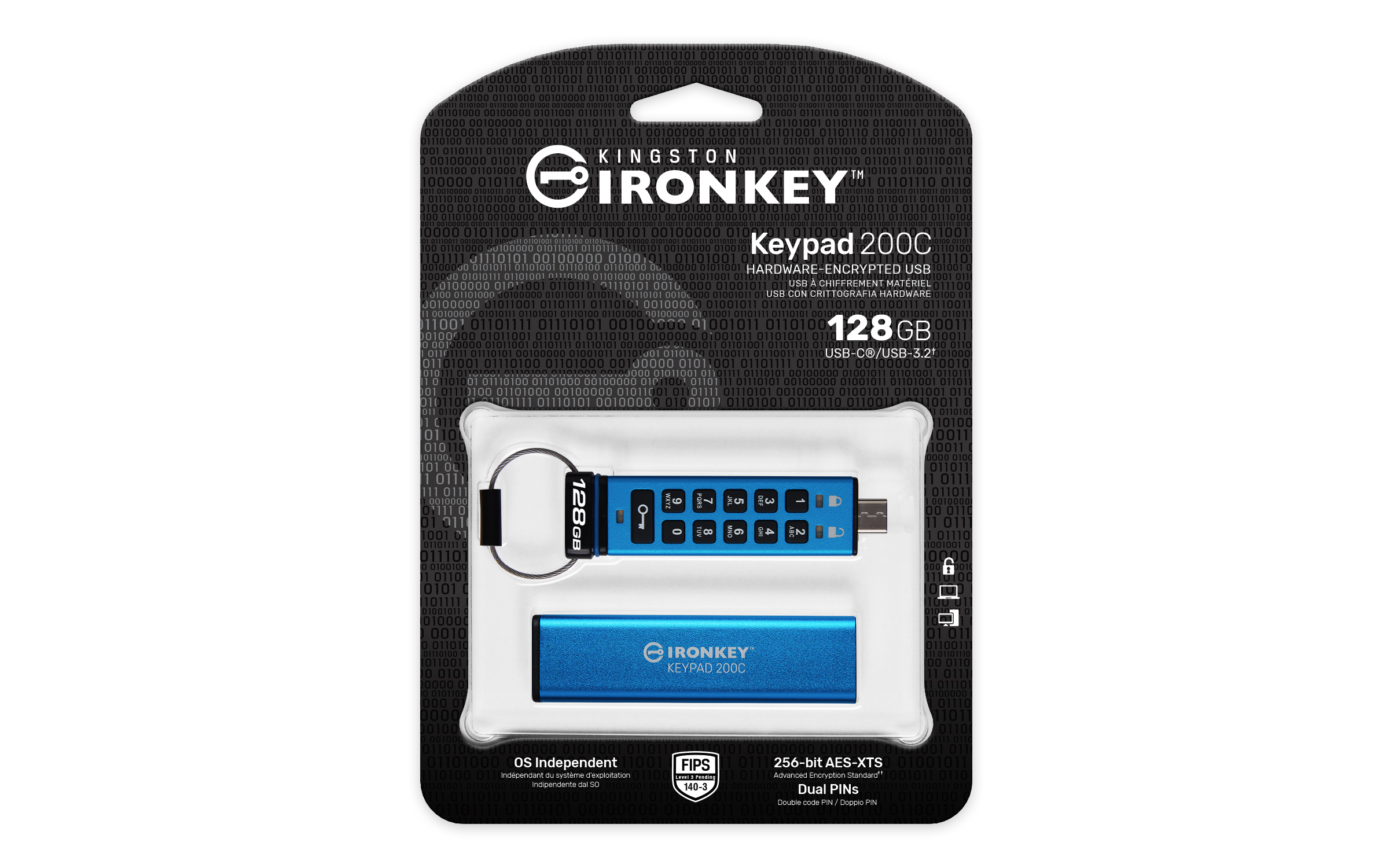 Kingston IronKey Keypad 200C - USB-Flash-Laufwerk