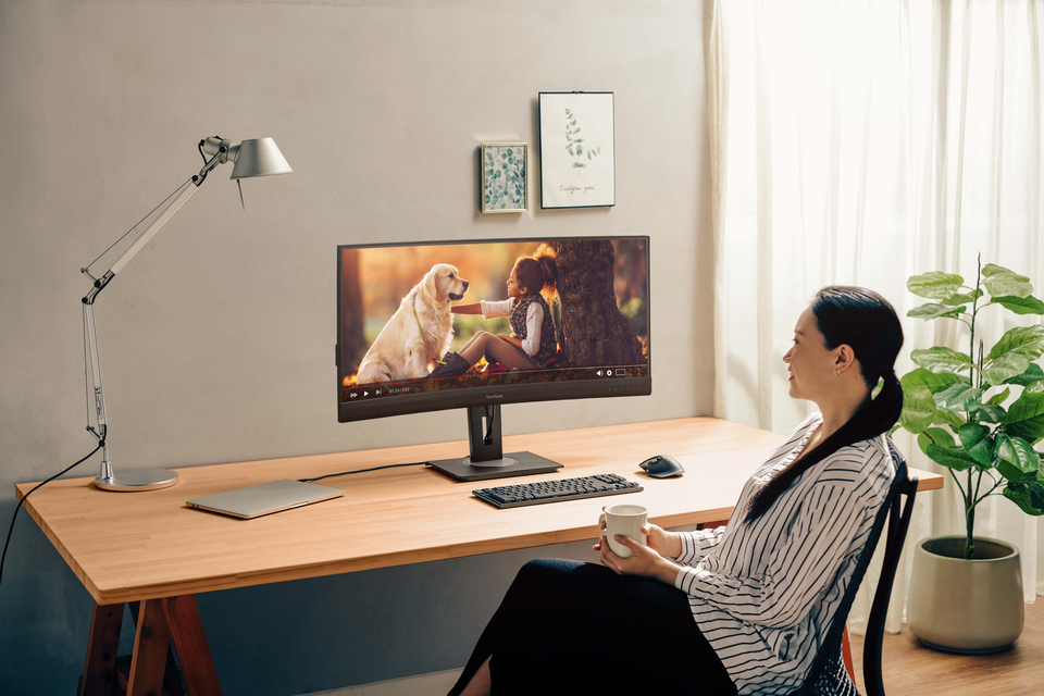 ViewSonic VG3456C - LED-Monitor - gebogen - 86.4 cm (34")