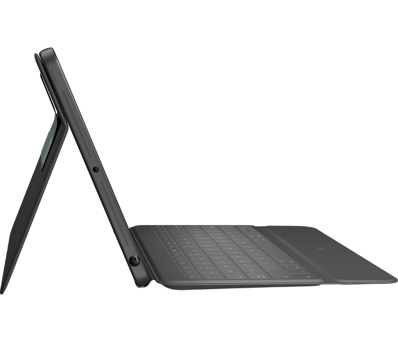 Logitech Rugged Folio - Tastatur und Foliohülle - Apple Smart connector - QWERTZ - Schweizerisch - f