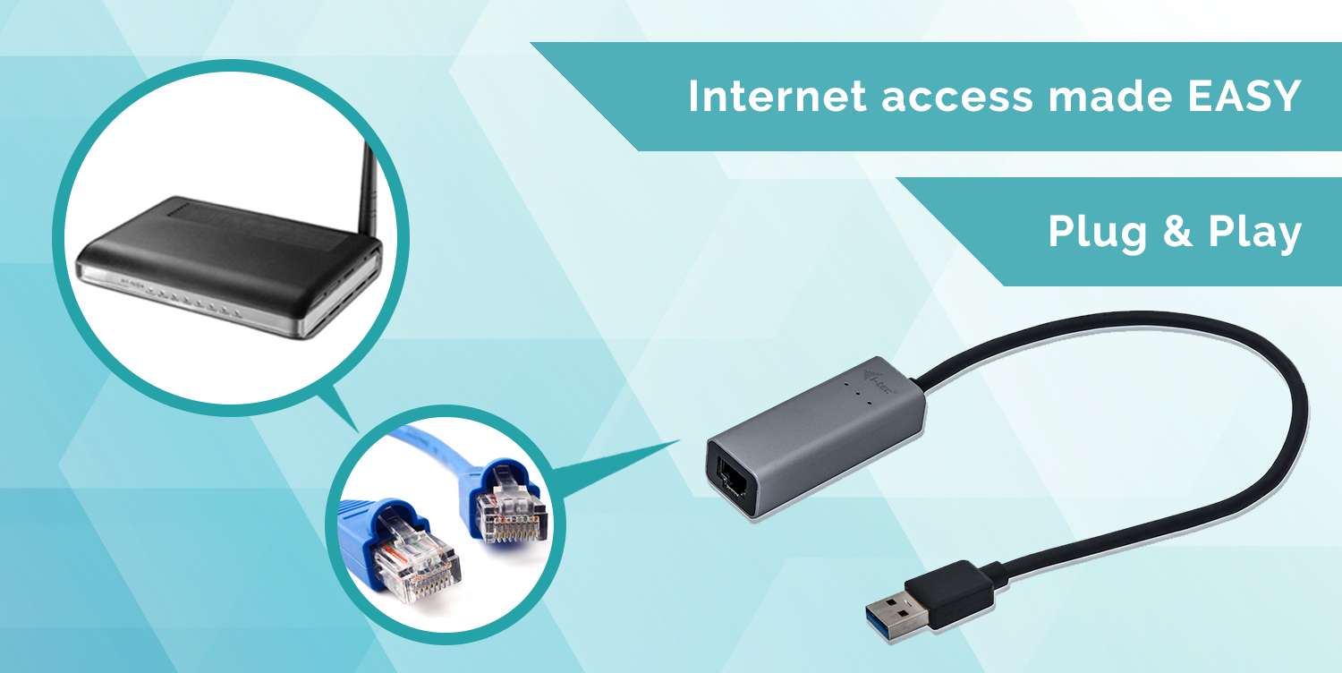i-tec LAN-Adapter, RJ-45, USB-A 3.0 [Stecker]