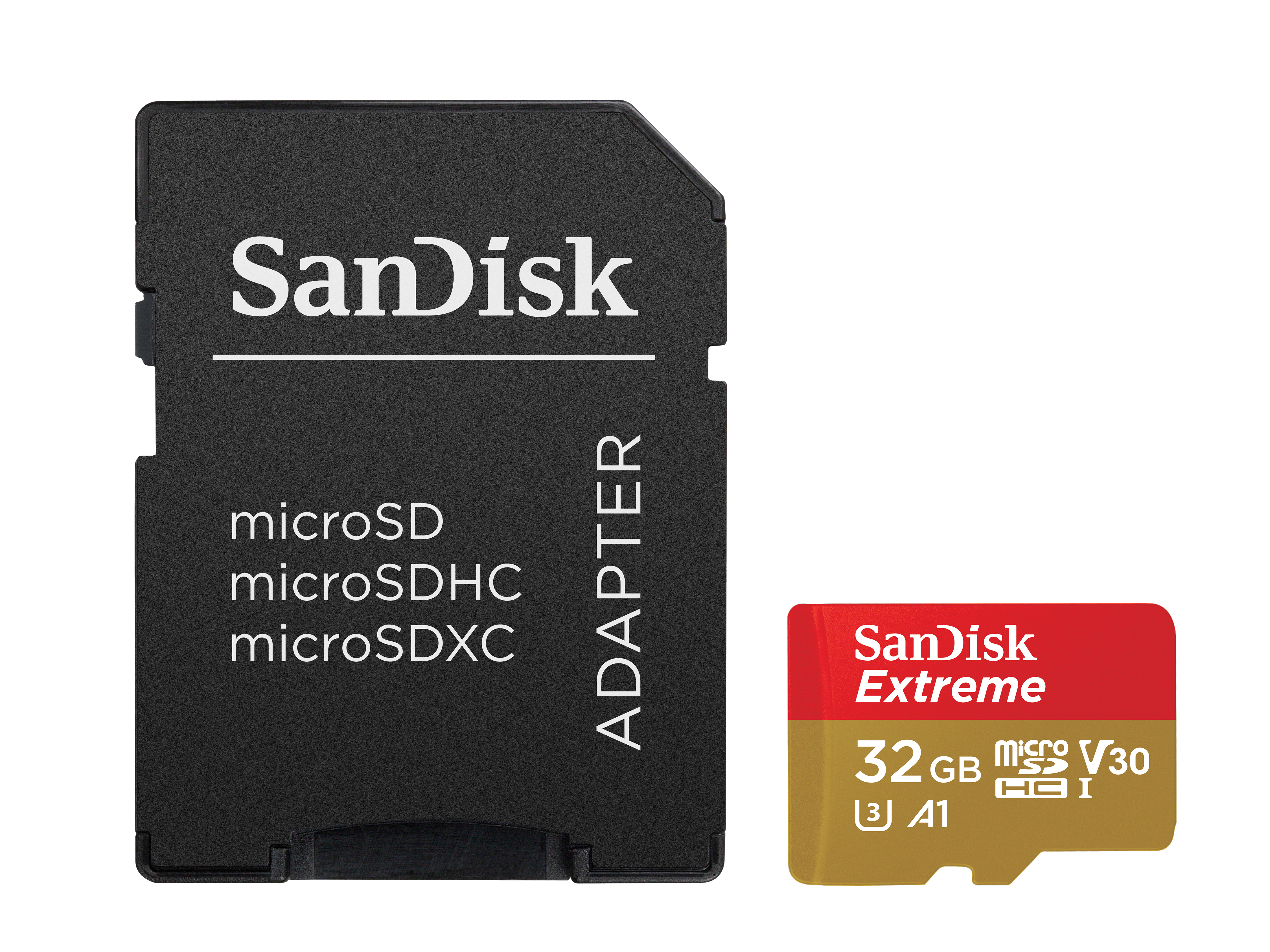 SanDisk Extreme - Flash-Speicherkarte (microSDHC/SD-Adapter inbegriffen)