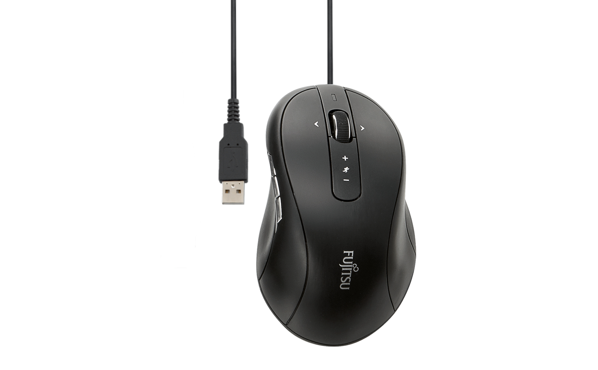Fujitsu M520, Beidhändig, Optisch, USB, 1000 DPI, Schwarz