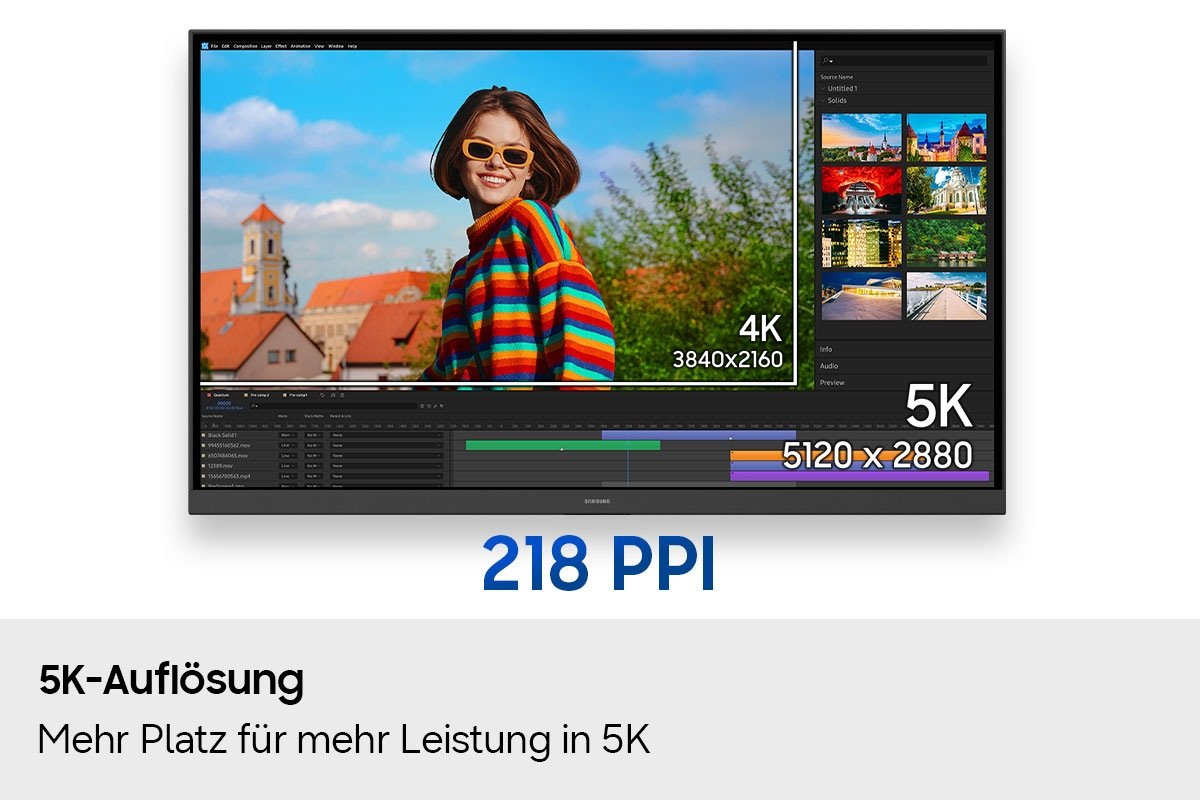 Samsung 27" ViewFinity S8 S80HF 5K Monitor, 68,6 cm (27"), 5120 x 2880 Pixel, 5K Ultra HD, LCD, 5 ms