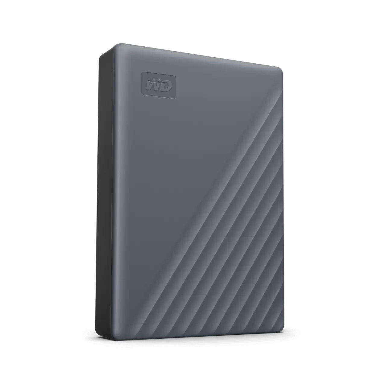 Western Digital WD My Passport grau 4TB, funktioniert mit USB-C, USB 3.0 Micro-B