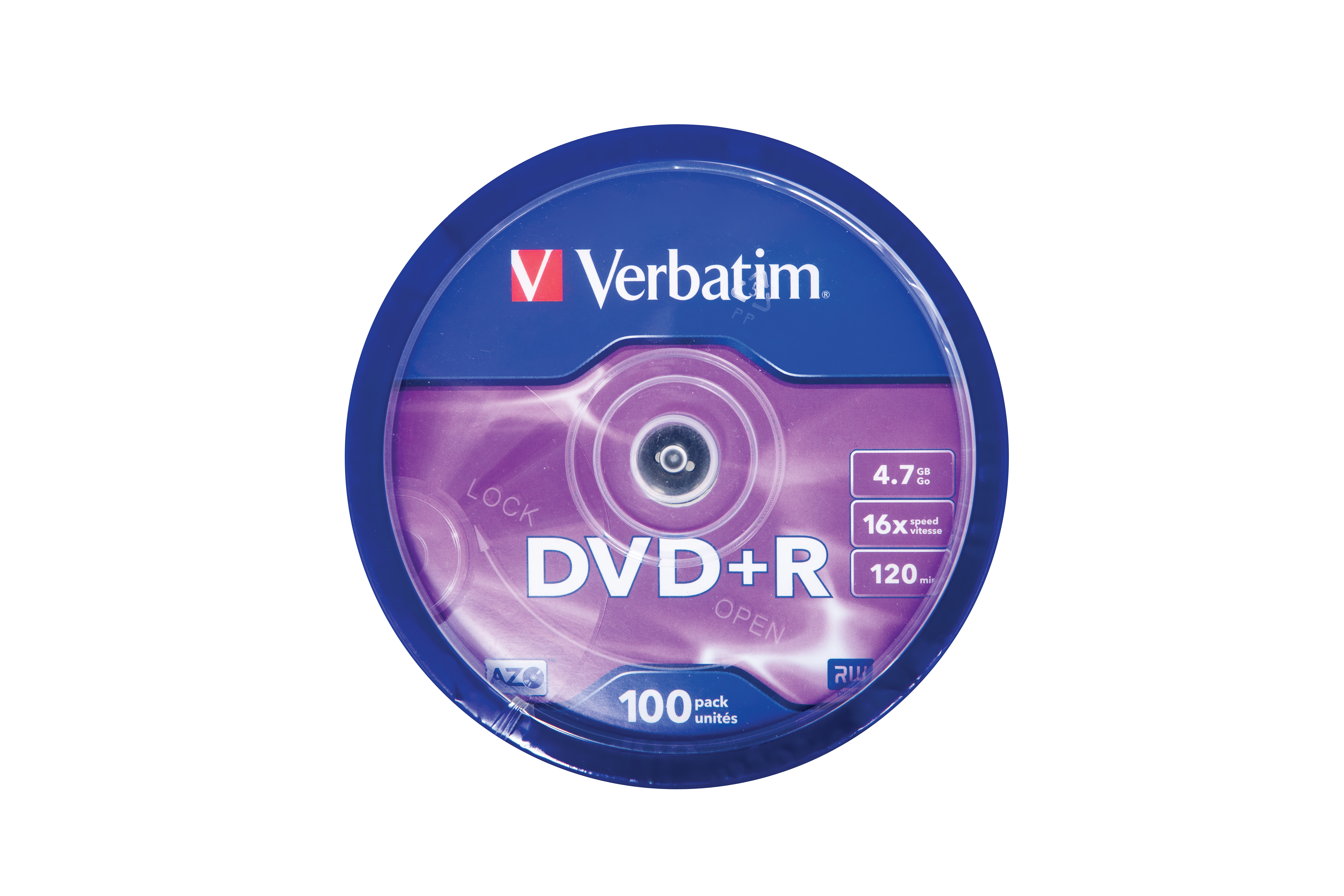 Verbatim 100 x DVD+R - 4.7 GB 16x - mattsilber
