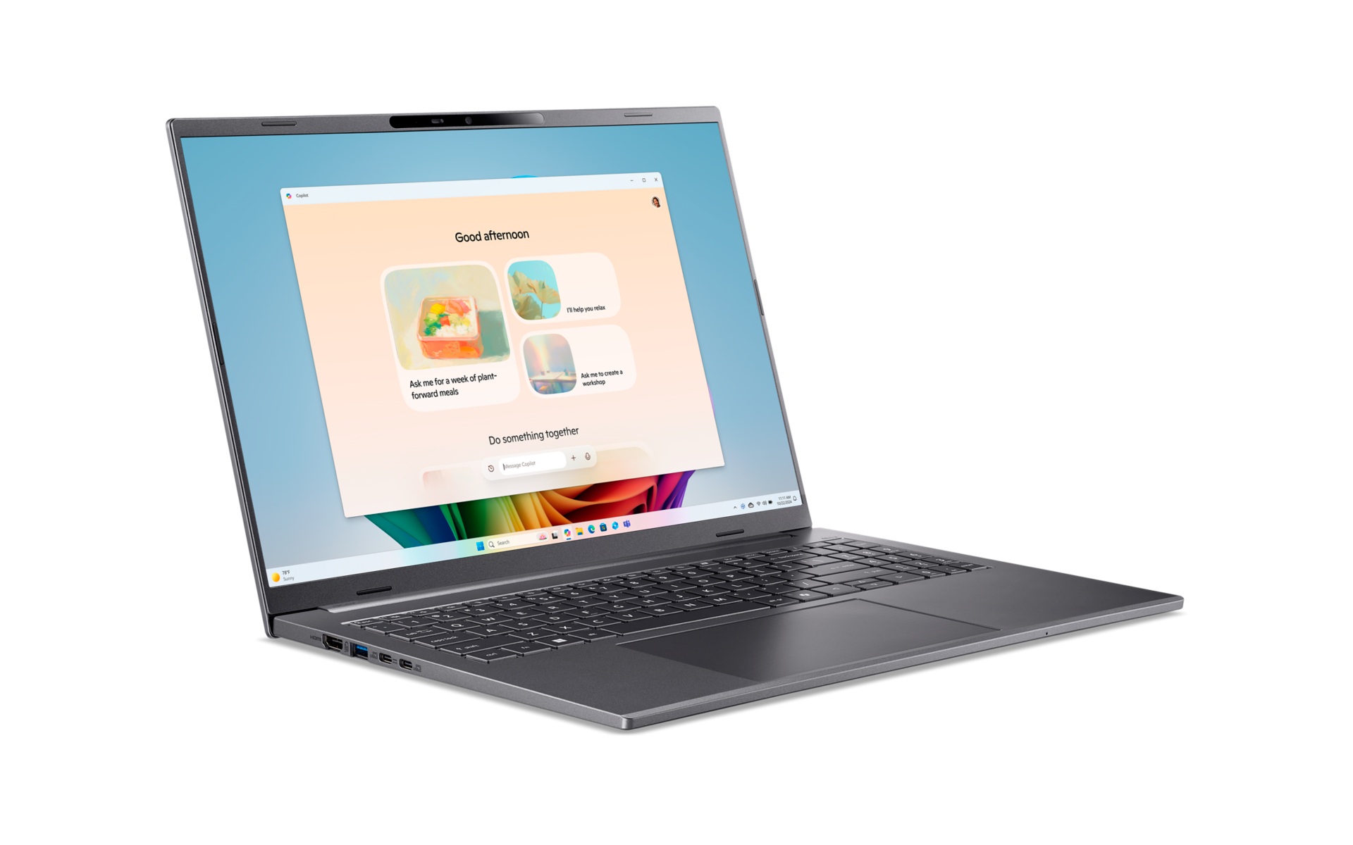 Acer Aspire 16 AI A16-11M - 180°-Scharnierdesign - Snapdragon X X1-26-100 - Win 11 Home - Qualcomm A