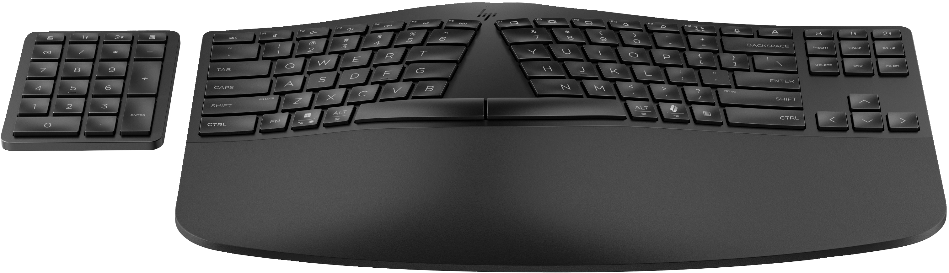 HP 965 - Tastatur-und-Tastenfeld-Set - kompakte Größe, 2-Zonen-Layout, separater Ziffernblock, kurze