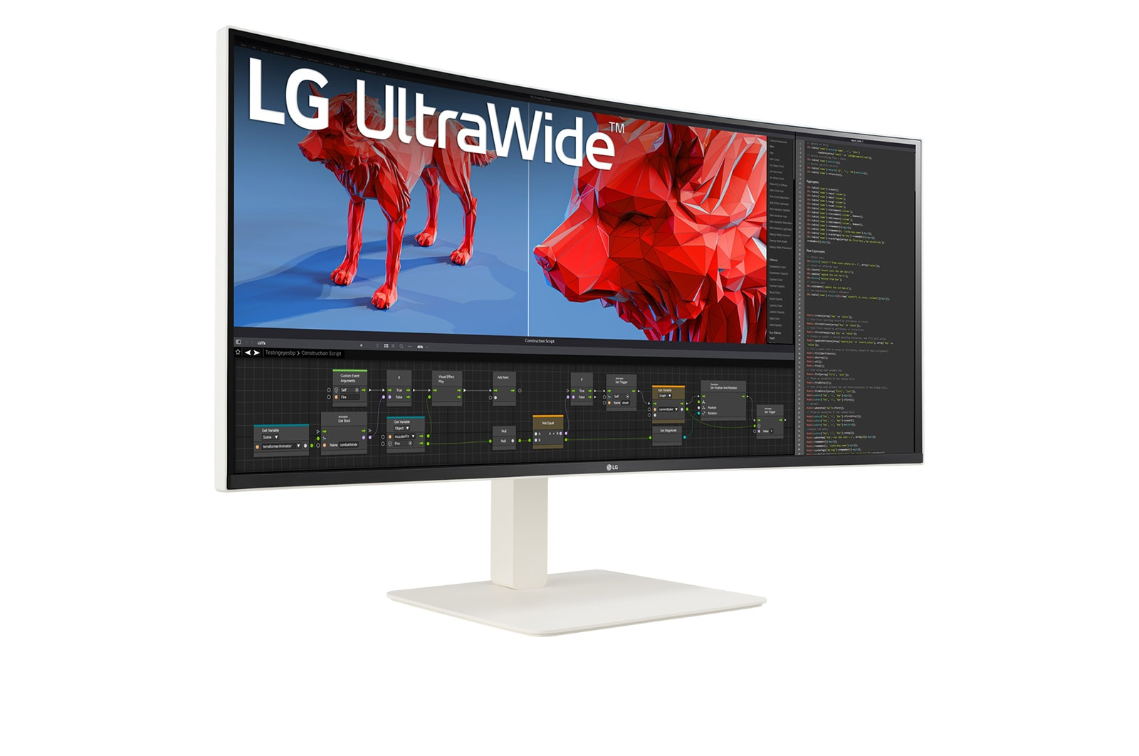LG UltraWide 38BR85QC-W Curved-Monitor 95.3cm (37.5") UWQXGA, IPS, 1ms, HDMI, Displayport, USB