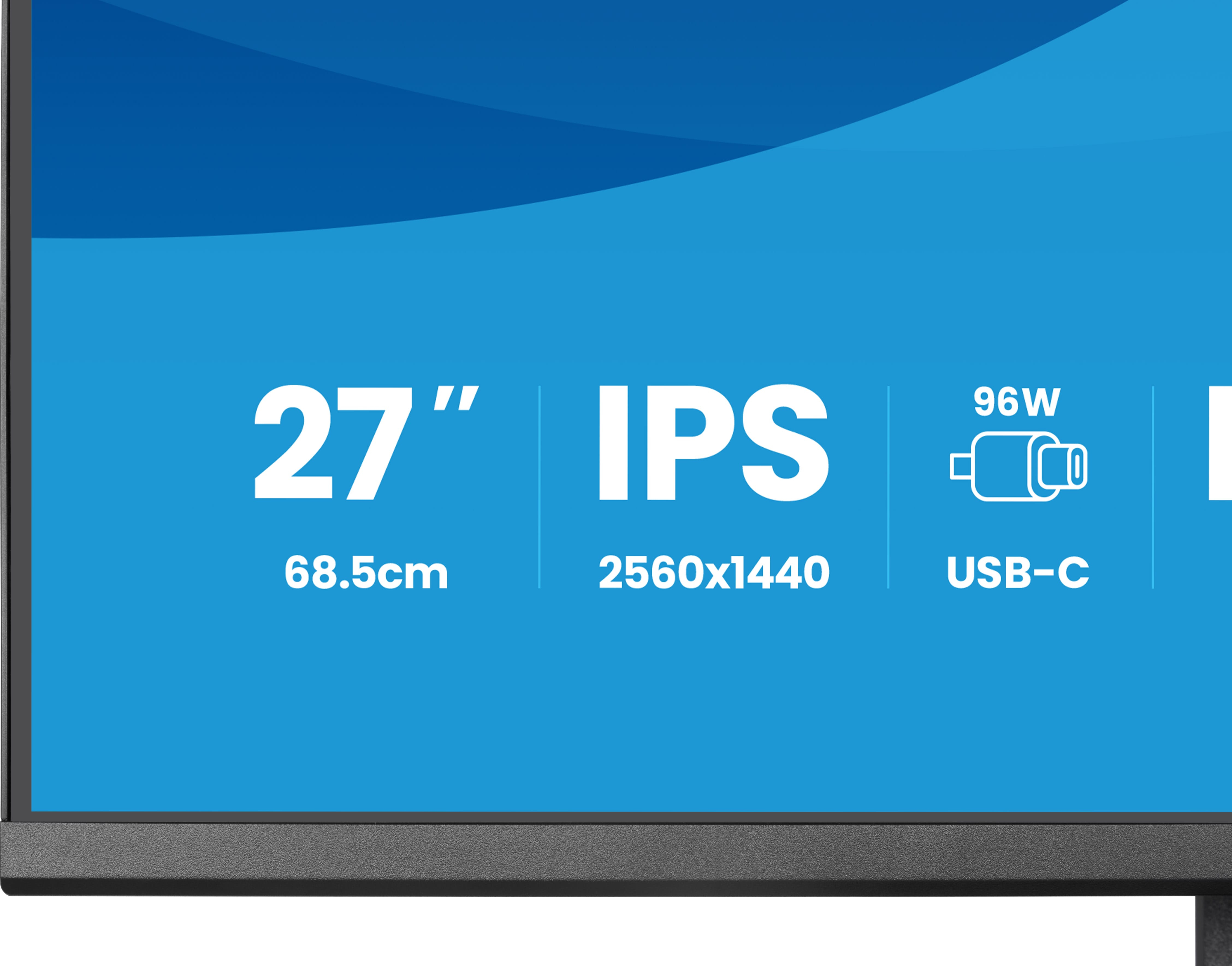 iiyama ProLite XB2797QSNPH-B1 Monitor 68.6cm (27") WQHD, IPS, 1ms, HDMI, Displayport, USB-C
