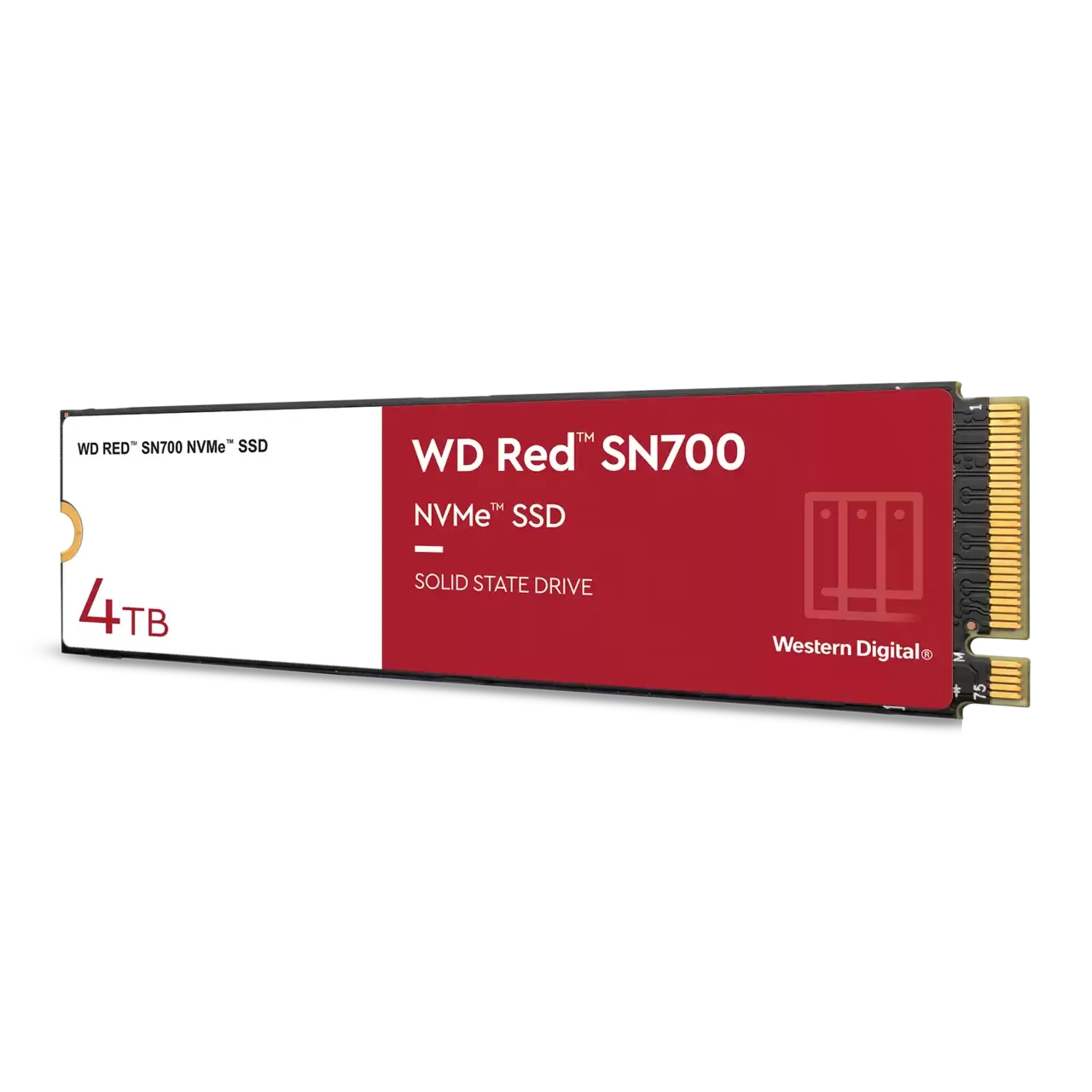 Western Digital Red SN700 NVMe NAS SSD - 0.7DWPD 4TB, M.2 2280 / M-Key / PCIe 3.0 x4