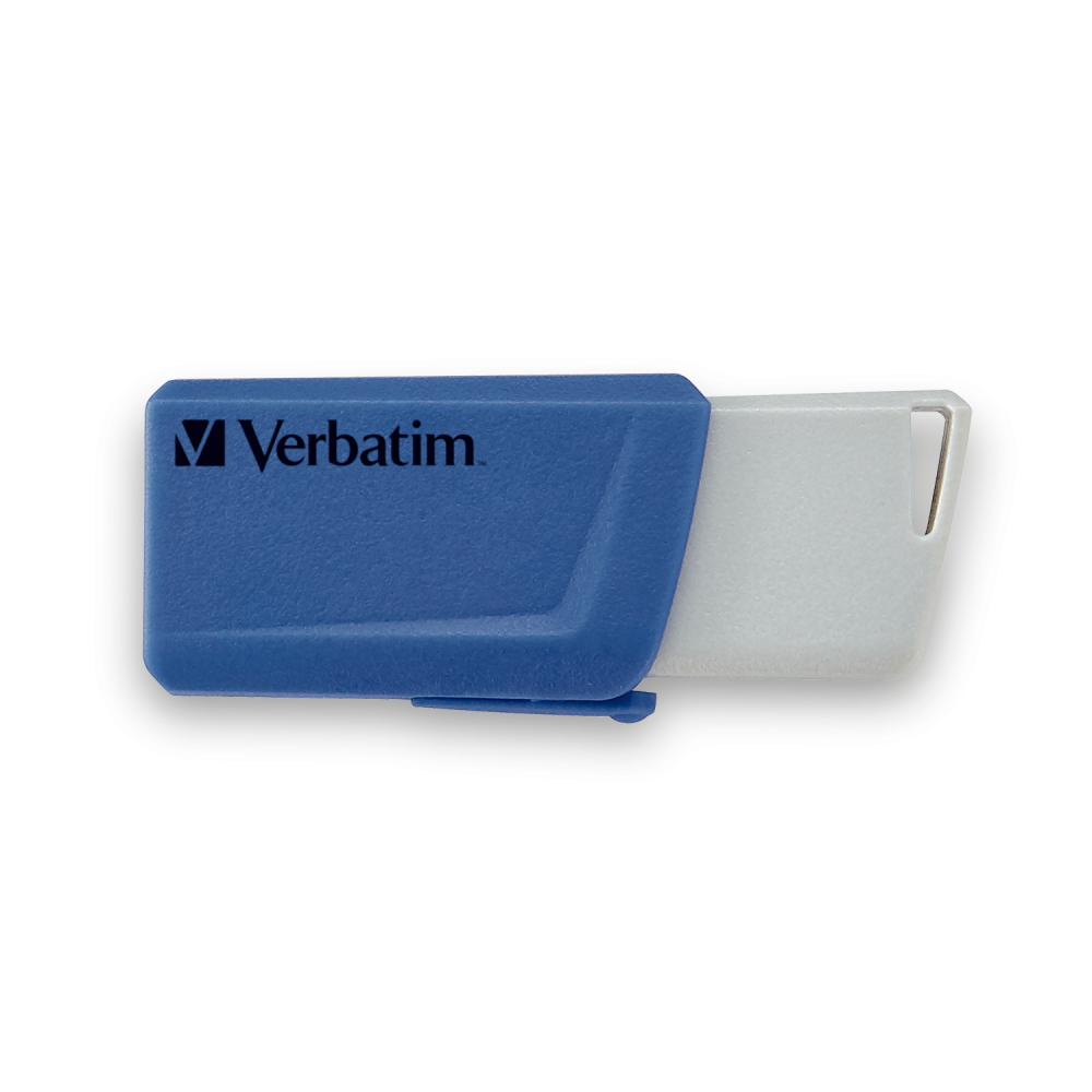 Verbatim Store 'n' Click - USB-Flash-Laufwerk - 16 GB - USB 3.2 Gen 1 - Blau, Gelb, Rot (Packung mit