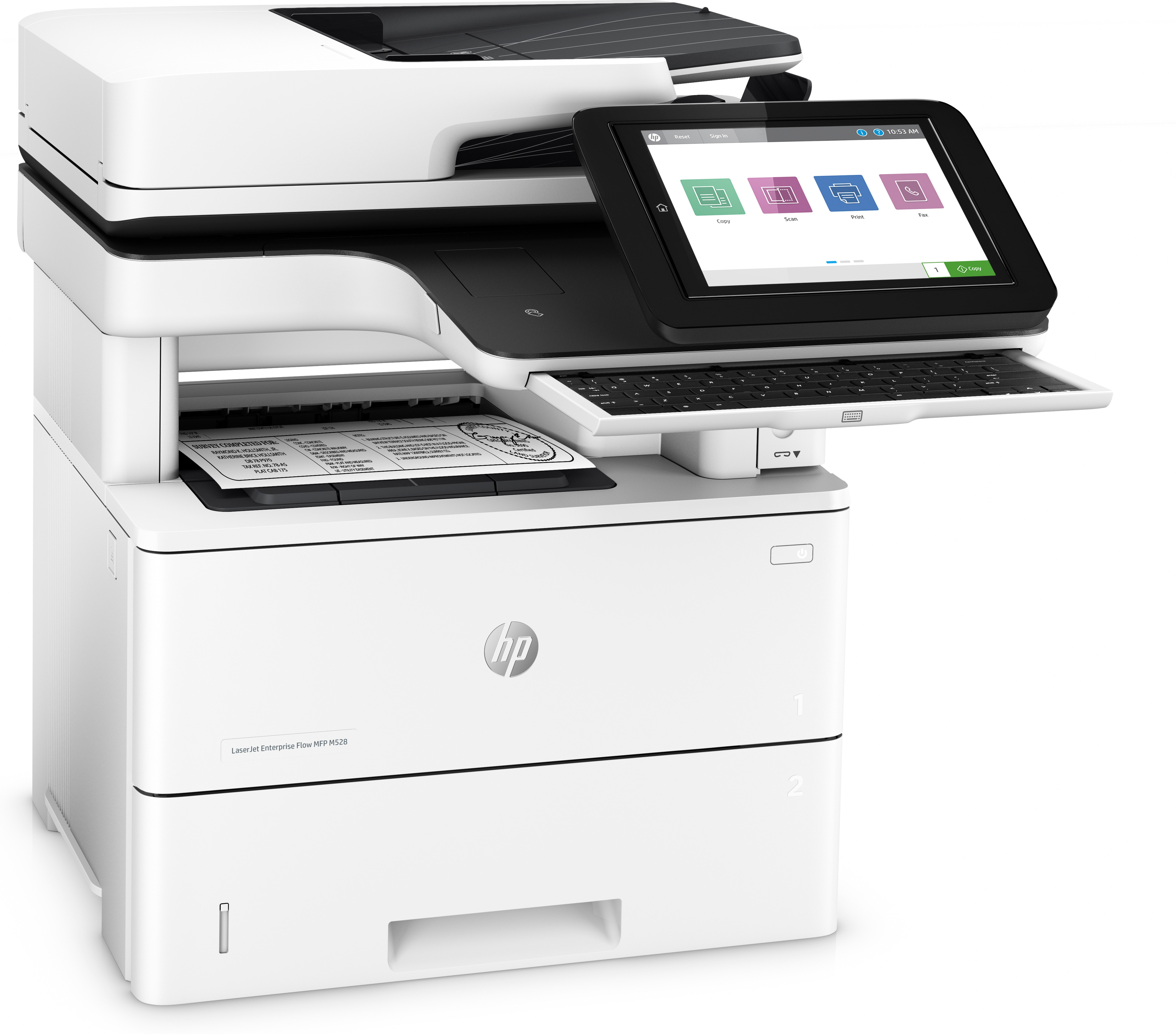 HP LaserJet Enterprise Flow MFP M528z - Multifunktionsdrucker - s/w - Laser - Legal (216 x 356 mm)