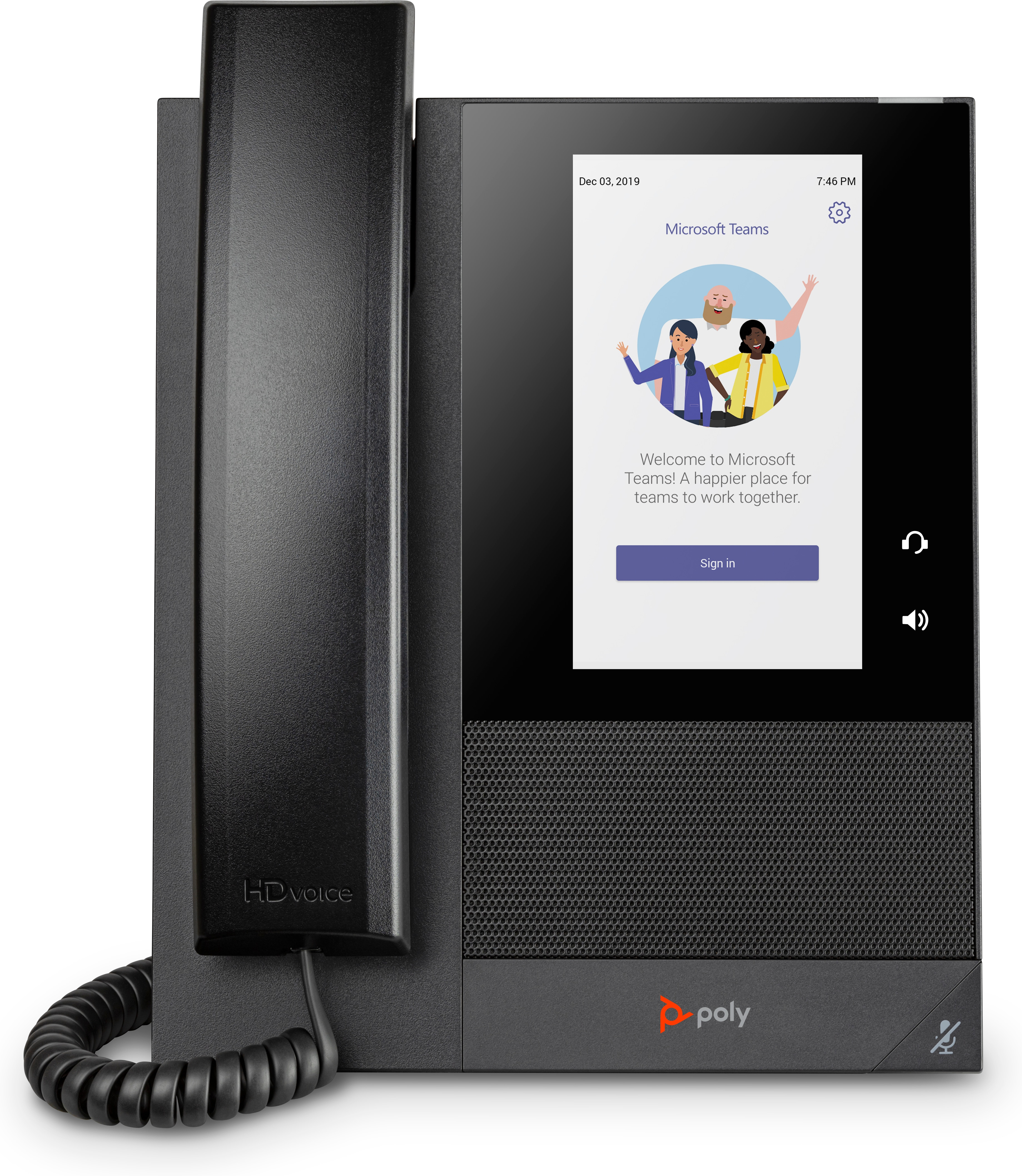 HP POLY CCX 400 Business-Medientelefon für Microsoft Teams und PoE-fähig, IP-Telefon, Schwarz, Kabel