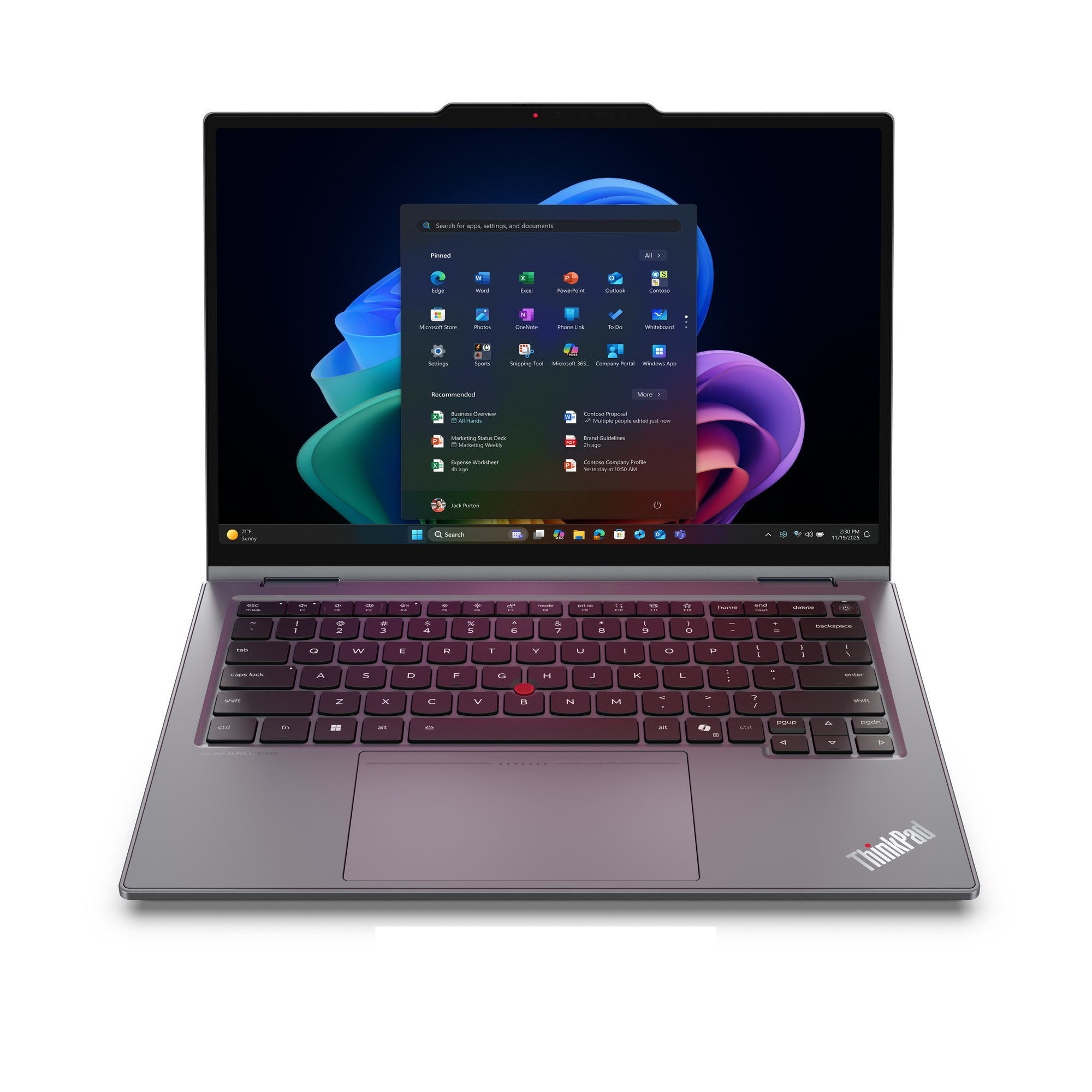 Lenovo ThinkPad X1 2-in-1 G11 Aura Edt., 14"WUXGA Touch, Core Ultra 7 355, 32GB, 1TB, 4G/LTE, W11P