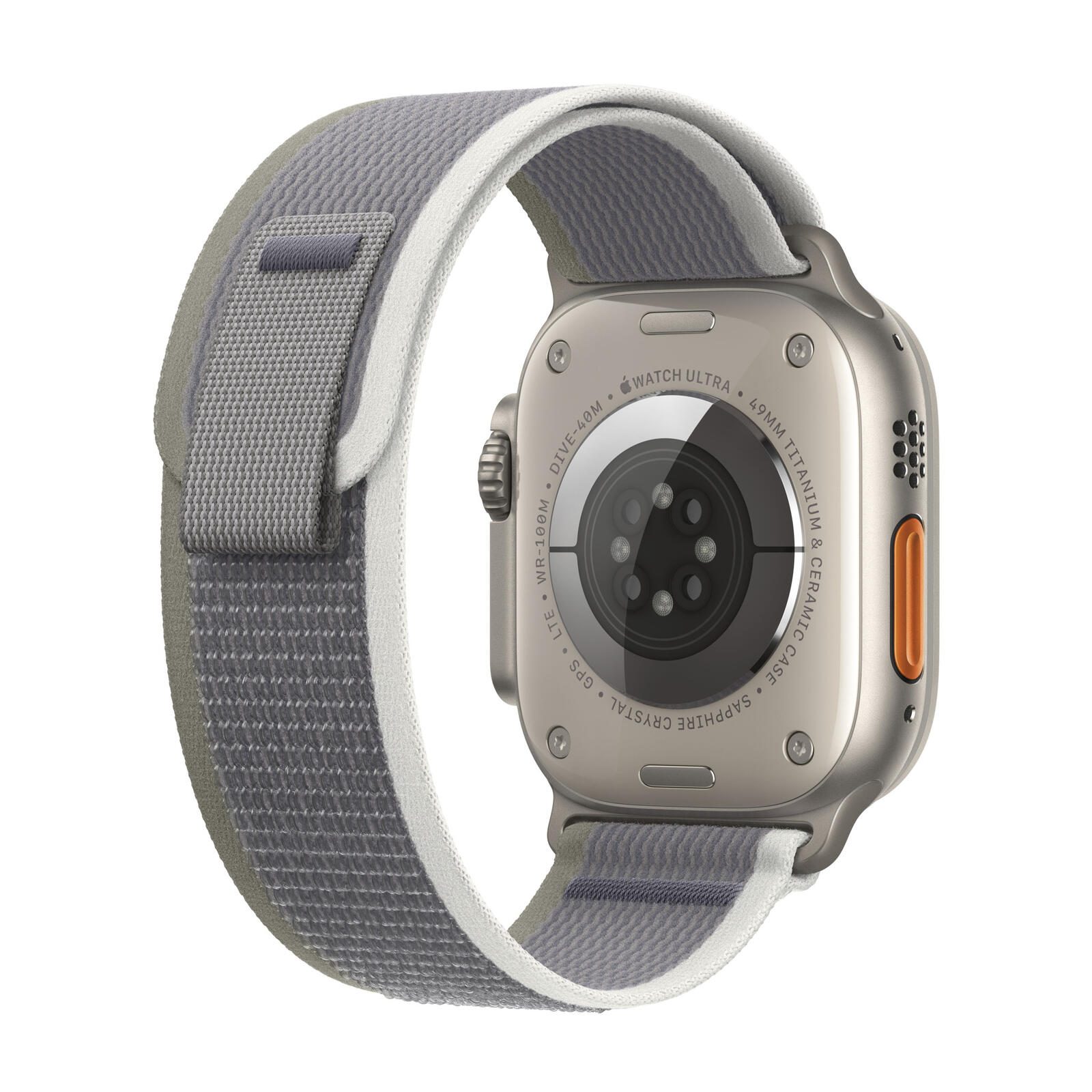 Apple Watch Ultra 2 mit Trail Loop S/M grün/grau