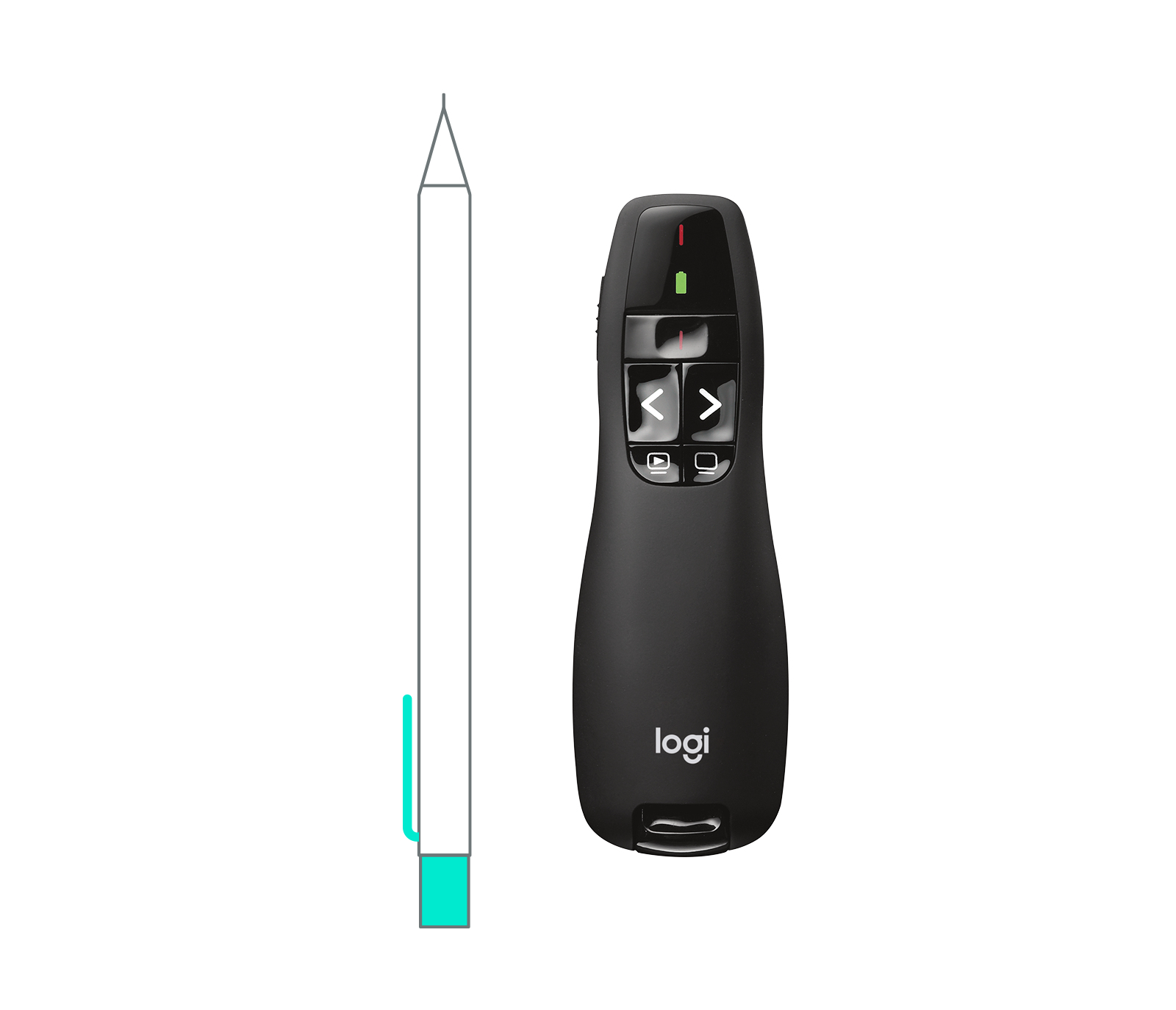 Logitech Wireless Presenter R400 - Präsentations-Fernsteuerung