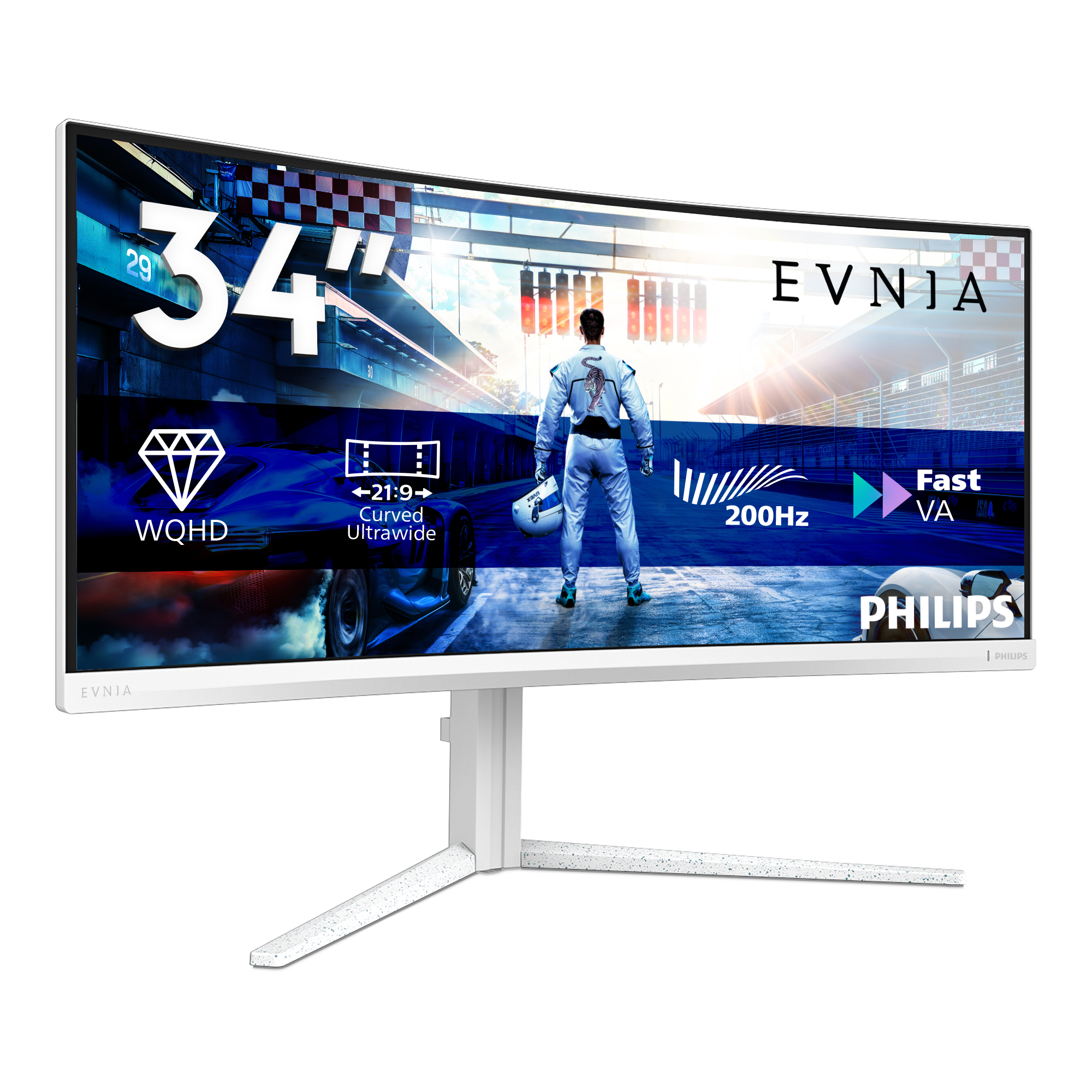 Philips 34M2C5601QA/00, 86,4 cm (34"), 3440 x 1440 Pixel, Weiß