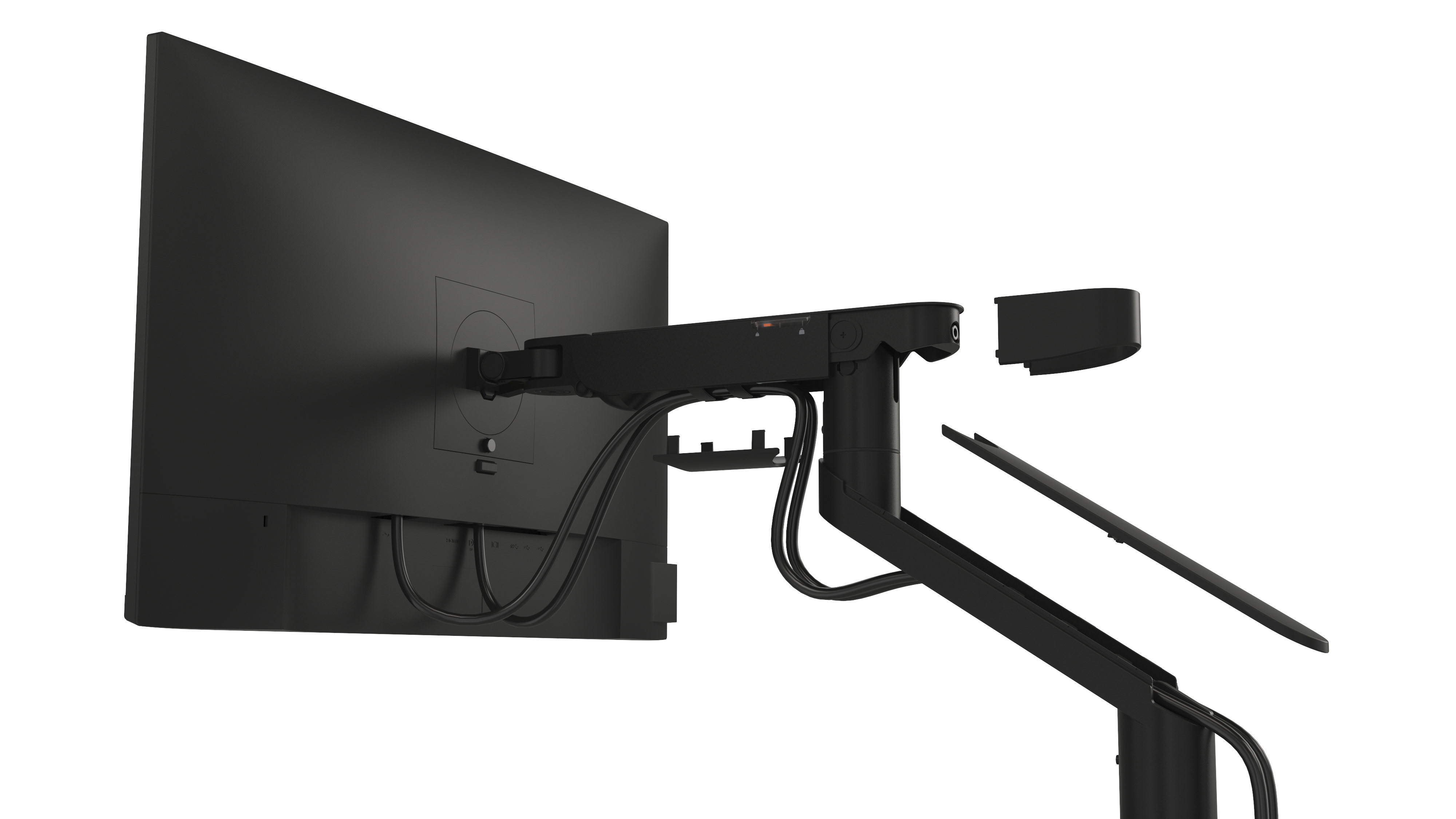 Dell Single Monitor Arm - MSA20, 10 kg, 48,3 cm (19"), 96,5 cm (38"), Höhenverstellung, Schwarz