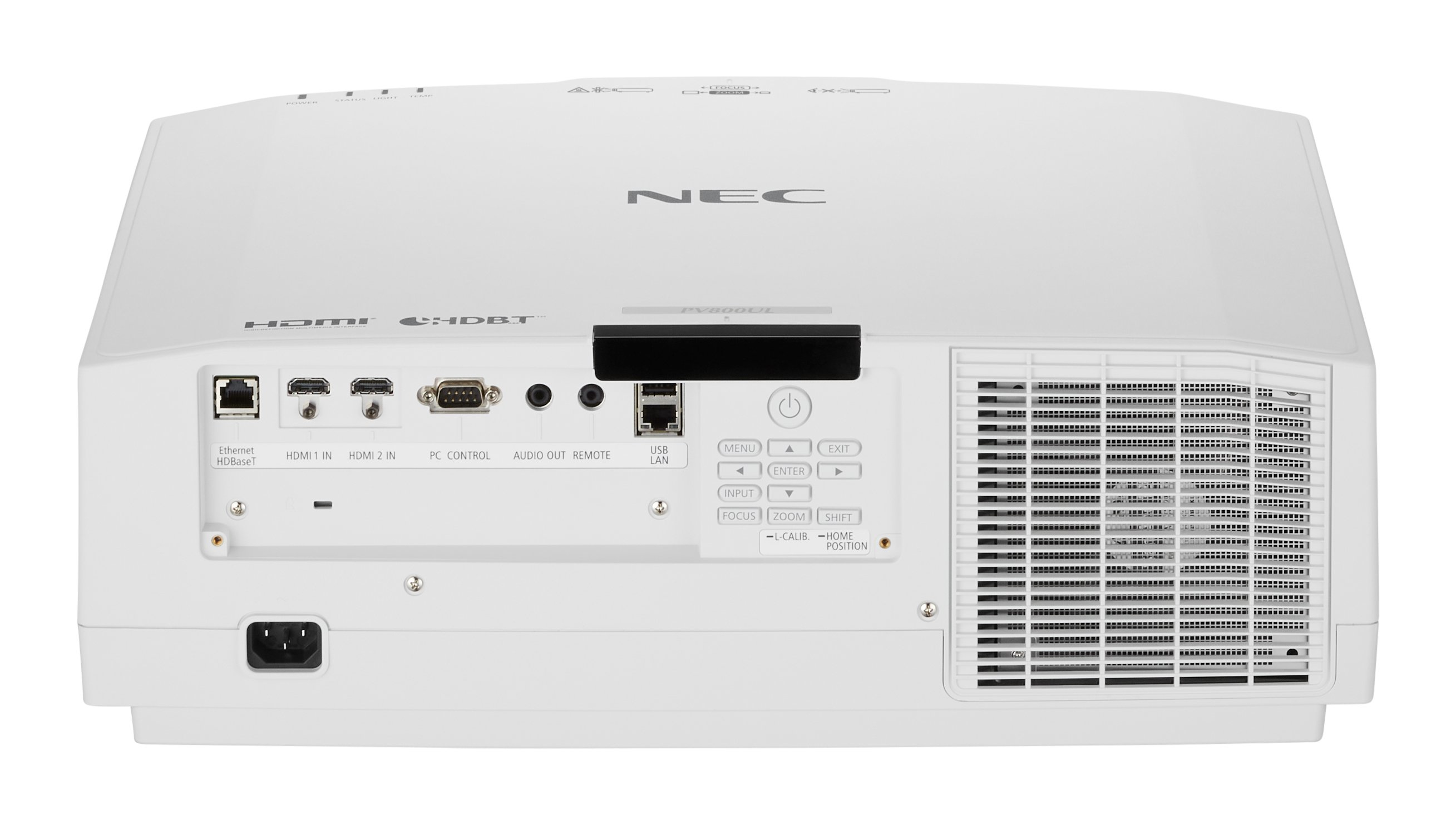 NEC PV710UL-W, 7100 ANSI Lumen, 3LCD, WUXGA (1920x1200), 3000000:1, 16:10, 1016 - 12700 mm (40 - 500