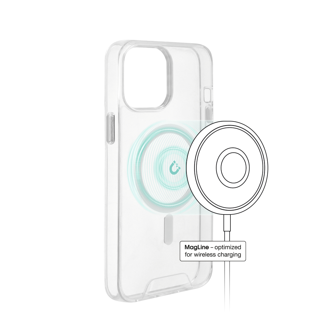 Hama MagCase Safety, Cover, Apple, iPhone 12/12 Pro, 15,5 cm (6.1 Zoll), Transparent