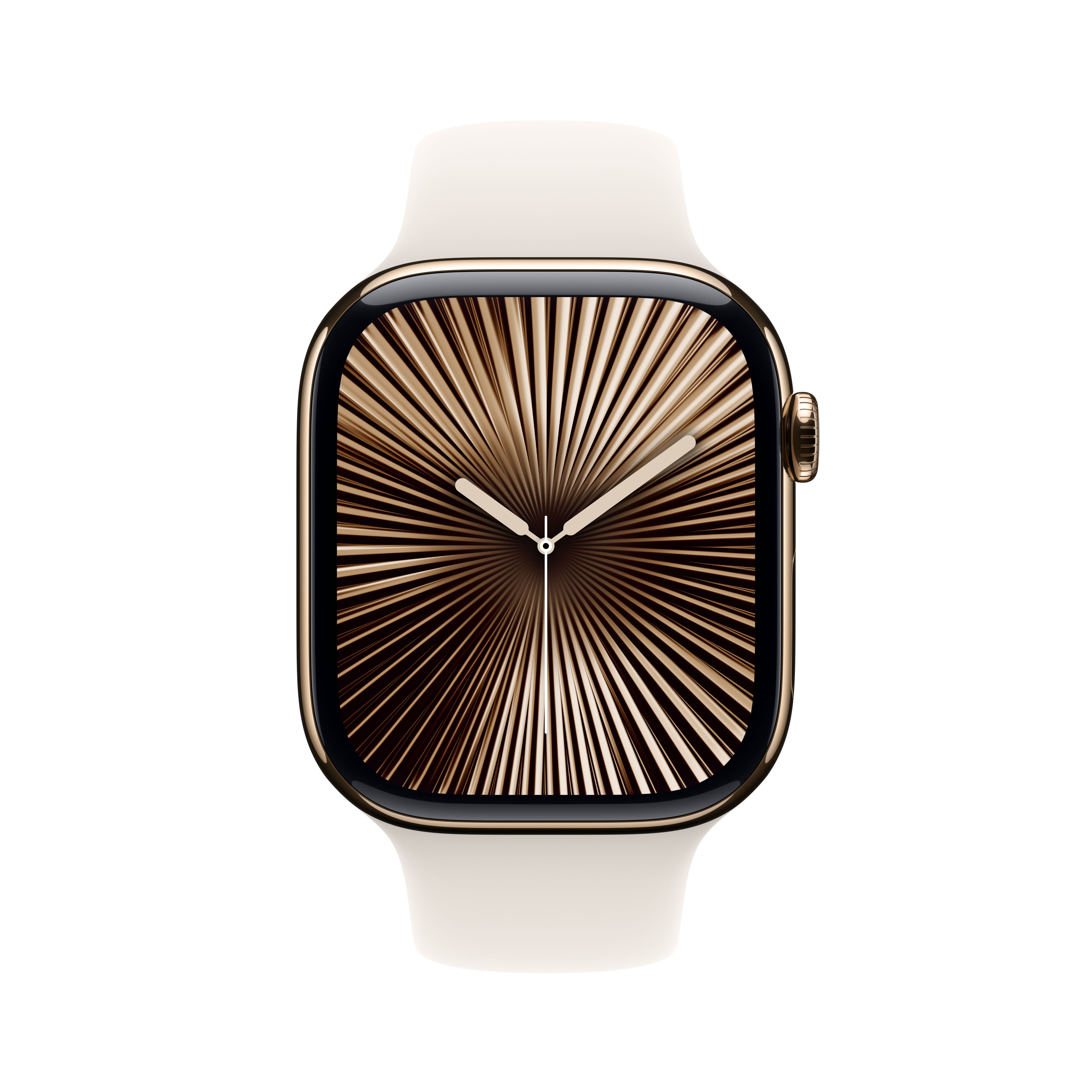 Apple Watch Series 10 (GPS + Cellular) 46mm Titan gold mit Sportarmband M/L Polarstern