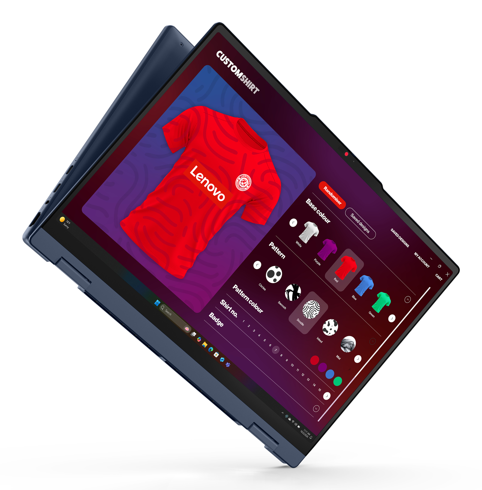 Lenovo IdeaPad 5 2-in-1 15AGP11 83UM - Flip-Design - AMD Ryzen AI 7 445 / 2 GHz - Win 11 Home - Rade