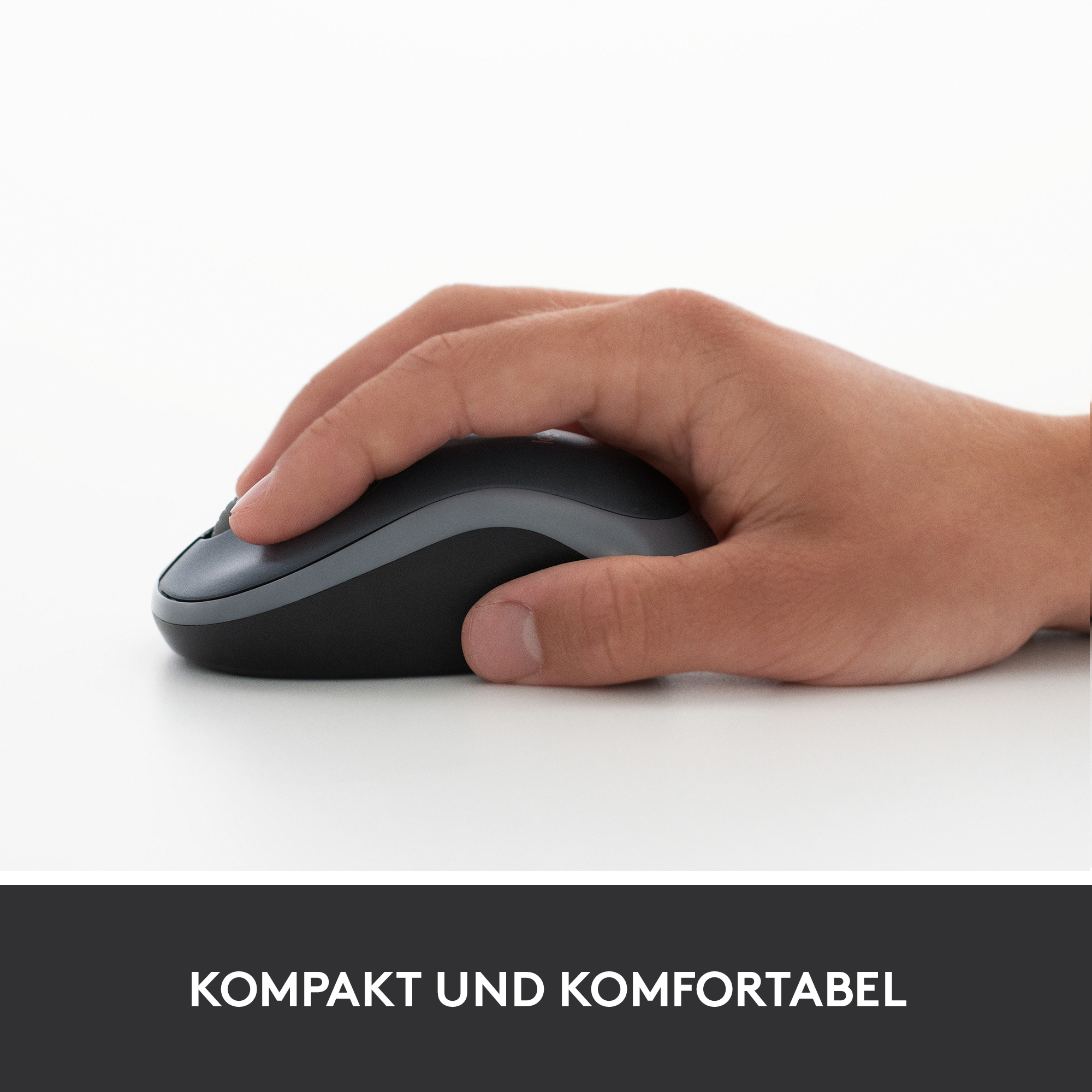 Logitech M185 - Maus - optisch - kabellos - 2.4 GHz - kabelloser Empfänger (USB)