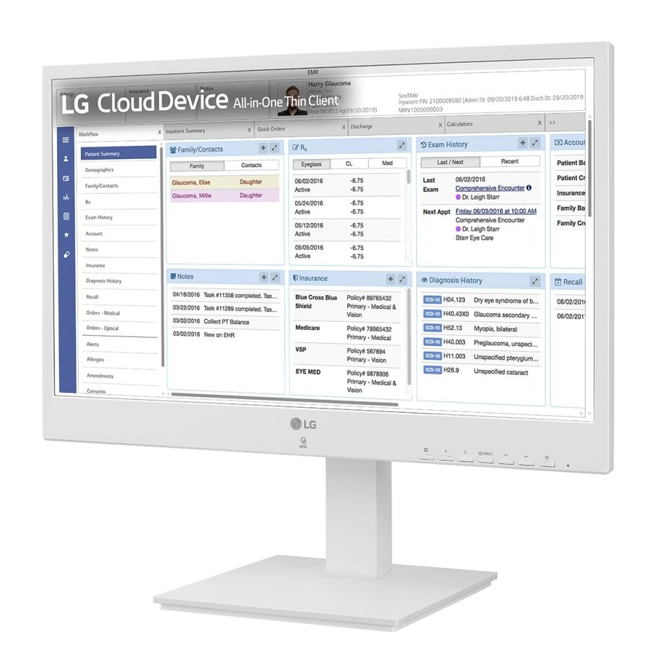 LG 24CR671N-2P, 60,5 cm (23.8"), Full HD, Intel® Pentium®, 8 GB, 256 GB, Weiß