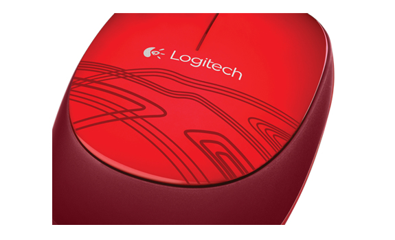 Logitech M105, Beidhändig, Optisch, USB Typ-A, 1000 DPI, Rot