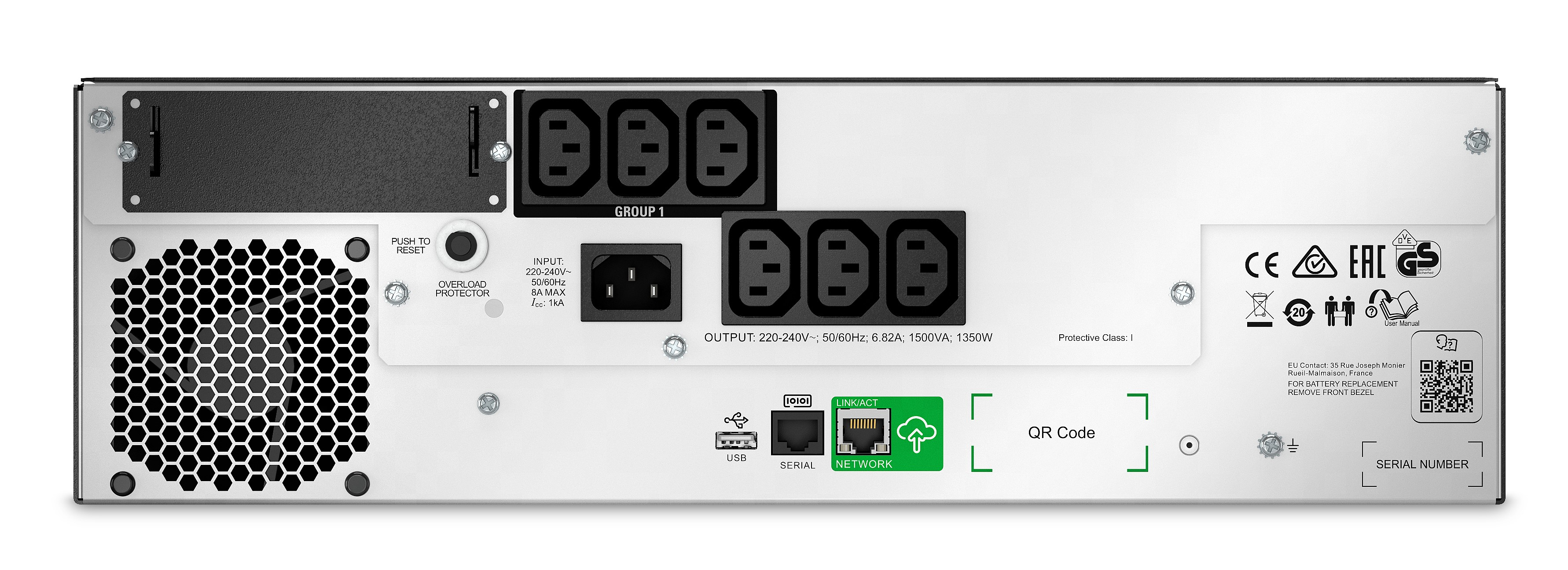 APC Smart-UPS Li-Ion 1500VA Short Depth with SmartConnect - USV (in Rack montierbar/extern)