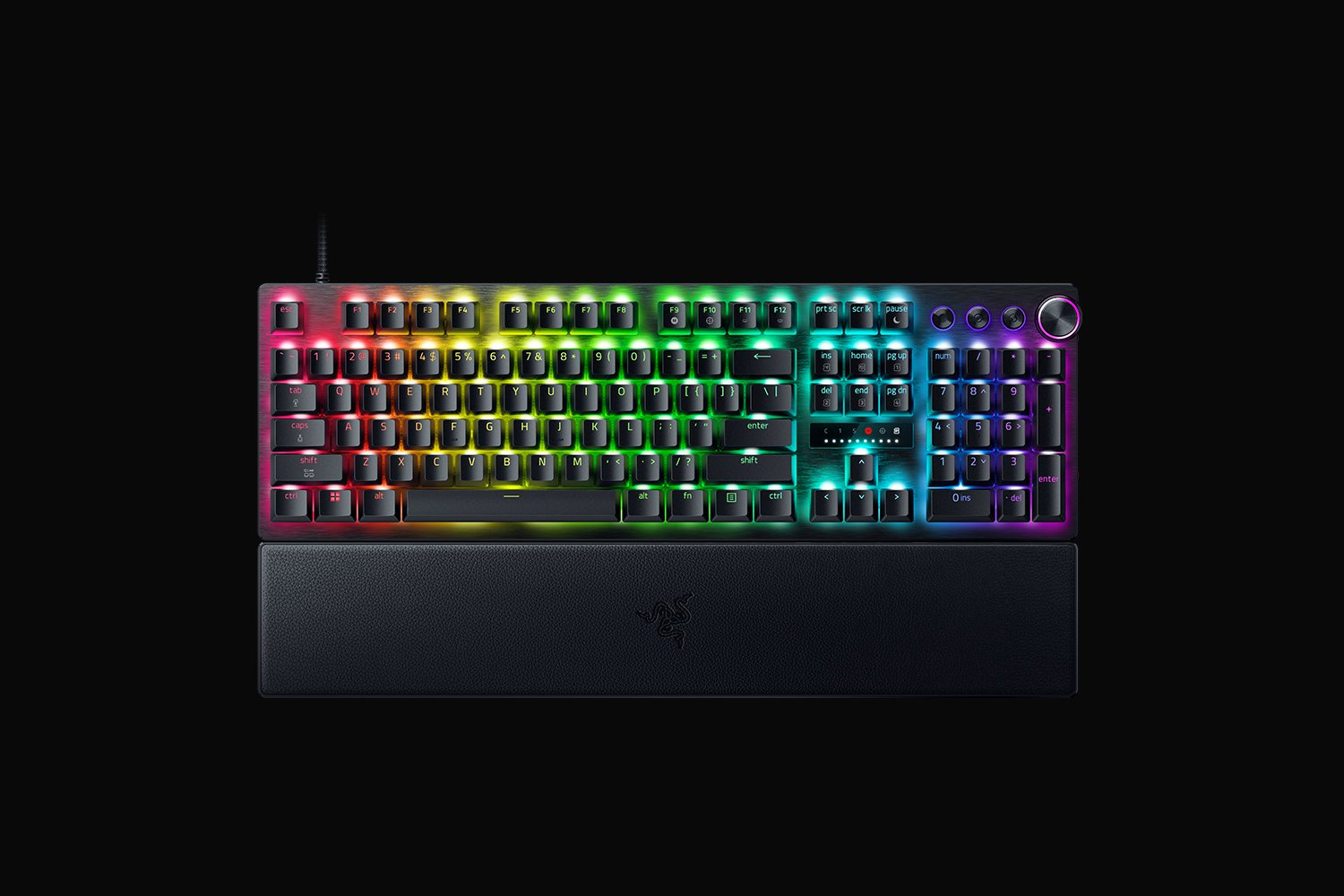 Razer Huntsman V3 Pro 8KHz - Tastatur - full size - mit Knopf - USB-C - QWERTZ - Deutsch - Tastensch