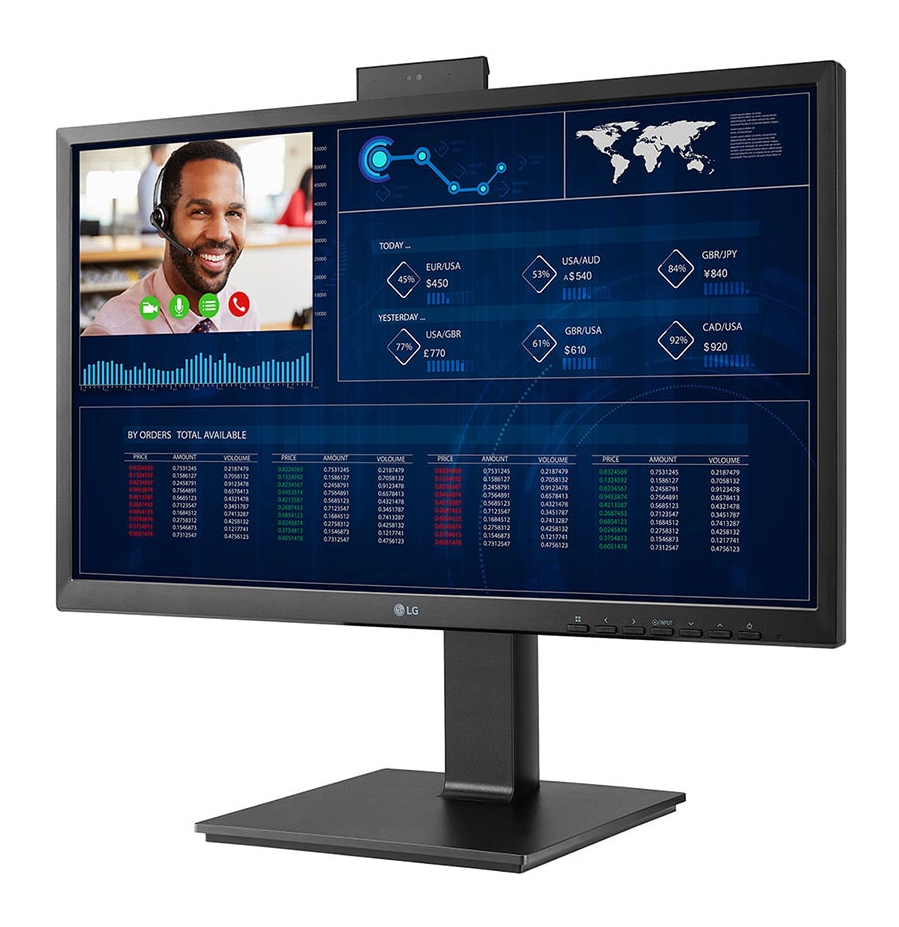 LG 24CQ651I-6P, 60,5 cm (23.8"), Full HD, Intel® Pentium®, 8 GB, 16 GB, Schwarz