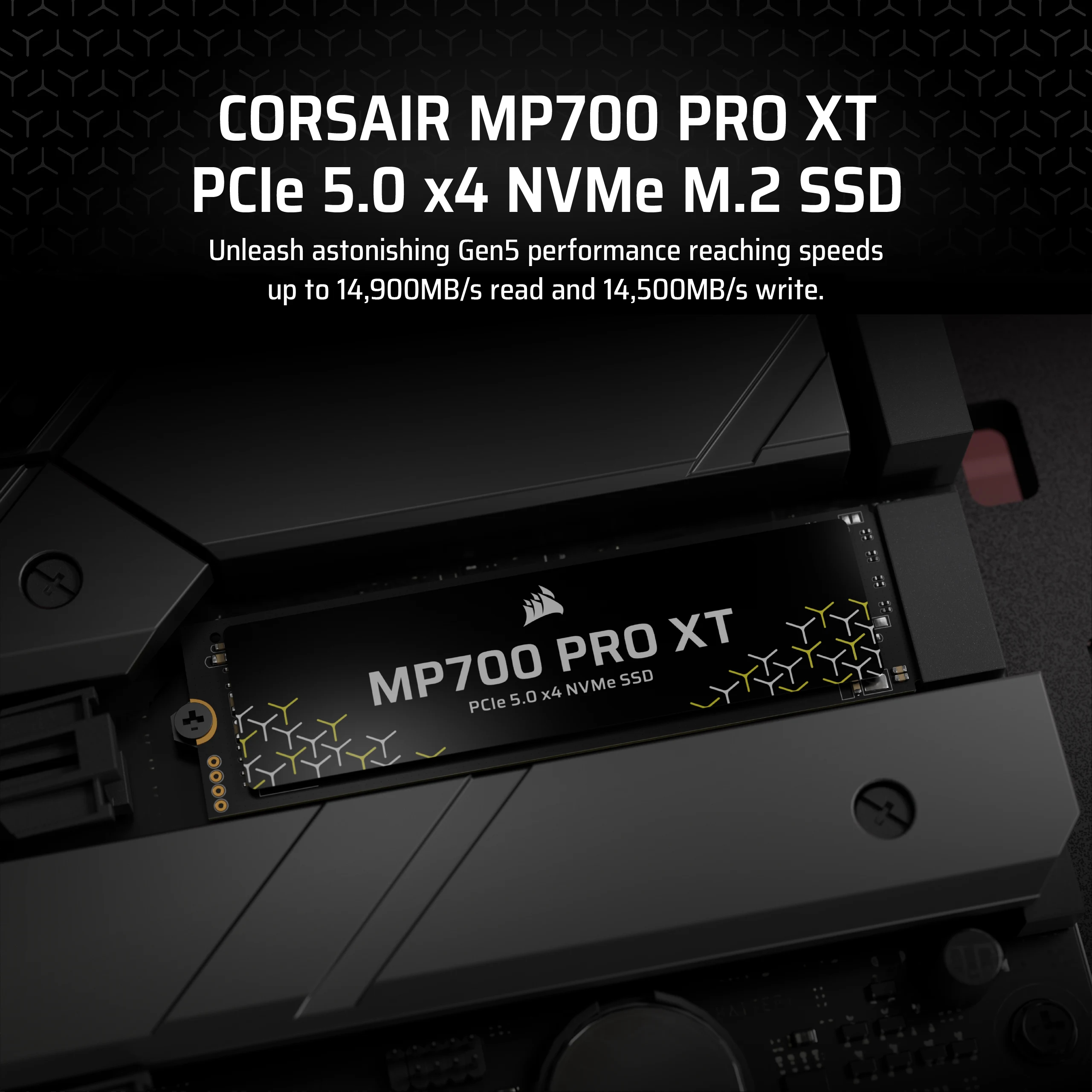 Corsair MP700 PRO XT - SSD - 1 TB - intern - M.2 2280 - PCI Express 5.0 x4 (NVMe)