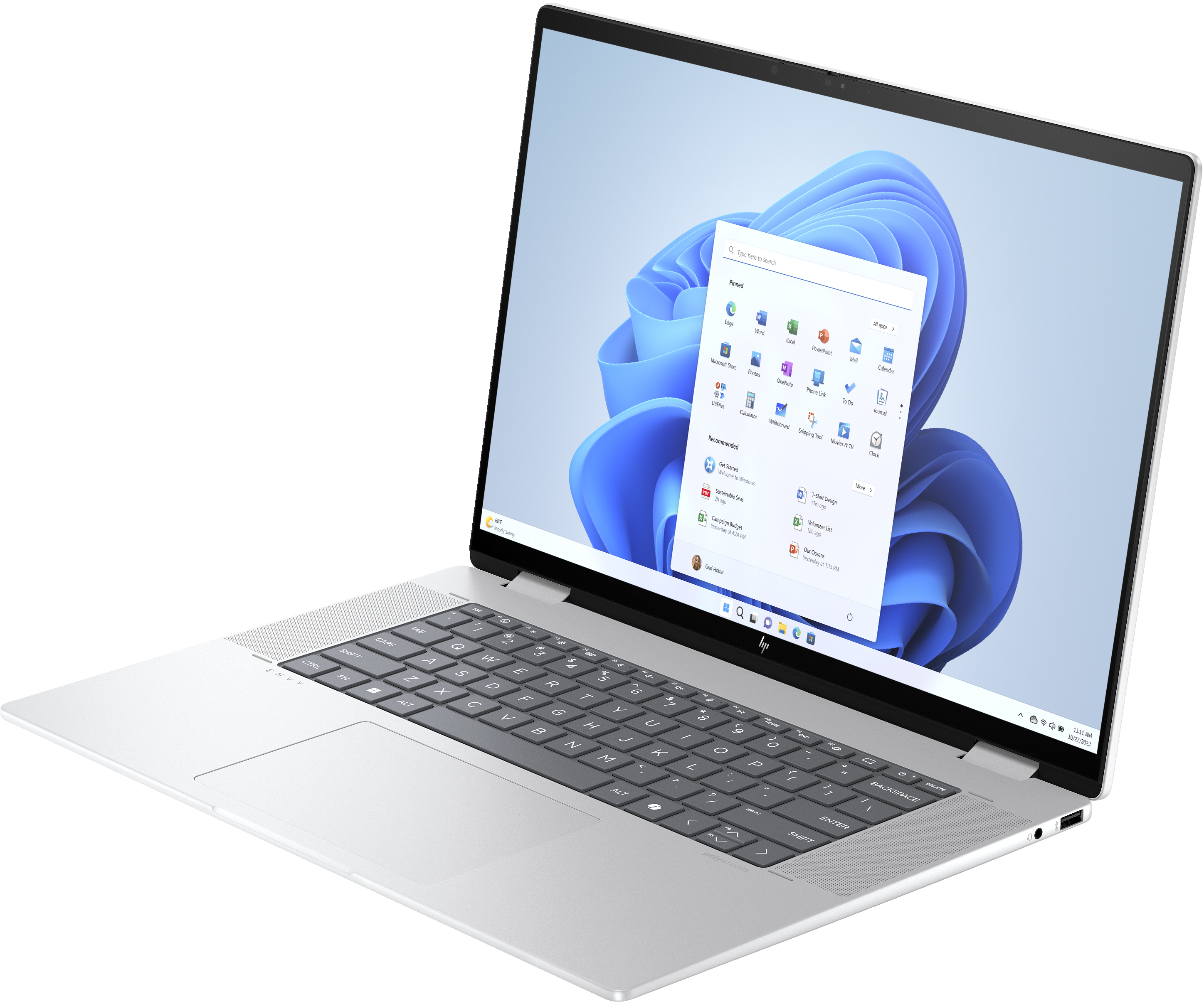 HP ENVY x360 Laptop 16-ac0073ng - Flip-Design - Intel Core Ultra 7 155U / 1.7 GHz - Win 11 Home - In