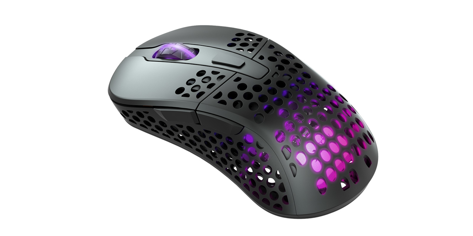 Cherry Xtrfy M4 RGB - Maus - ergonomisch - optisch - kabellos - 2.4 GHz - kabelloser Empfänger (USB)