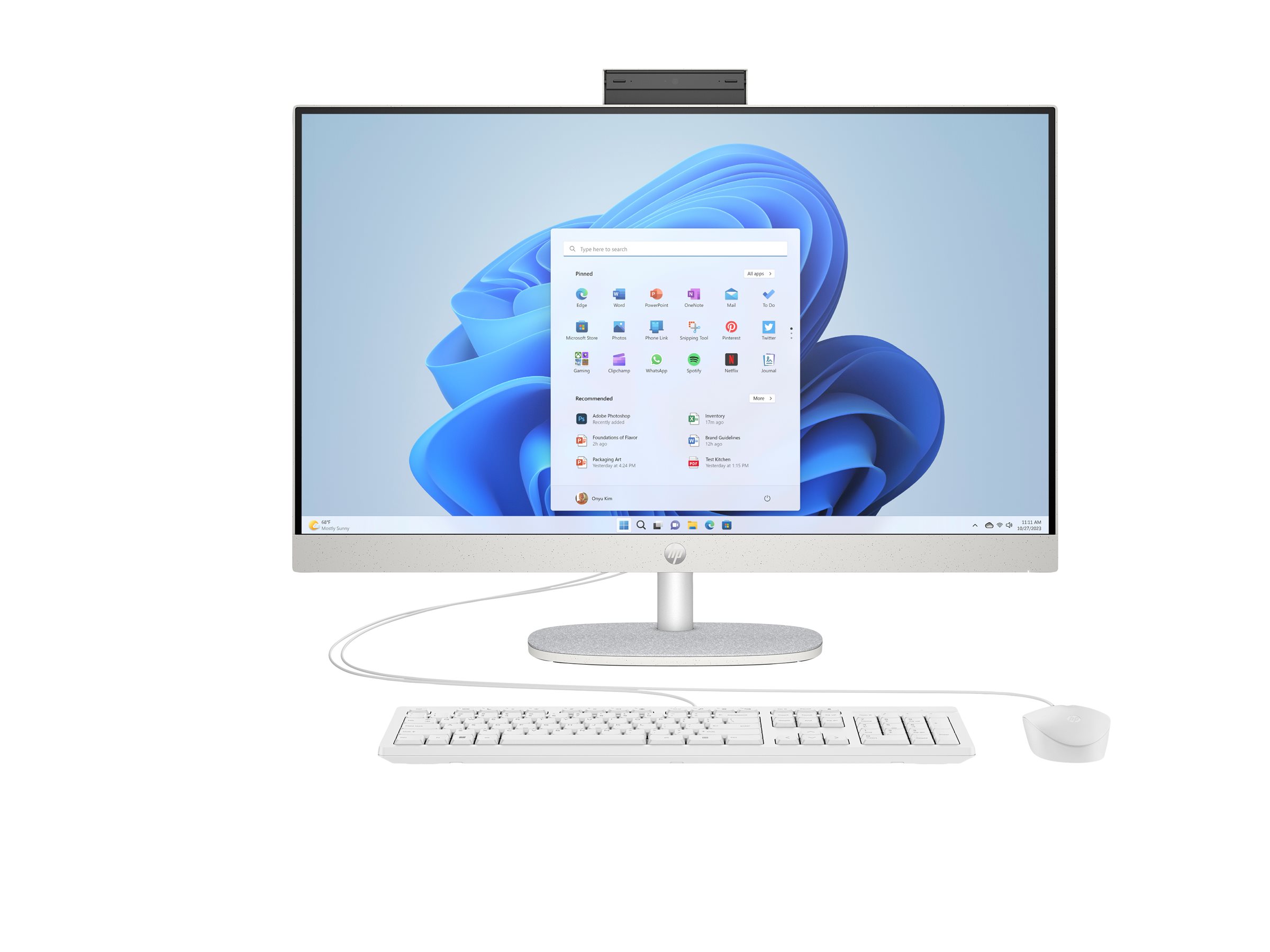 HP 27-cr0475ng - All-in-One (Komplettlösung) - Core i7 1355U - RAM 16 GB - SSD 1 TB - NVMe - Intel I