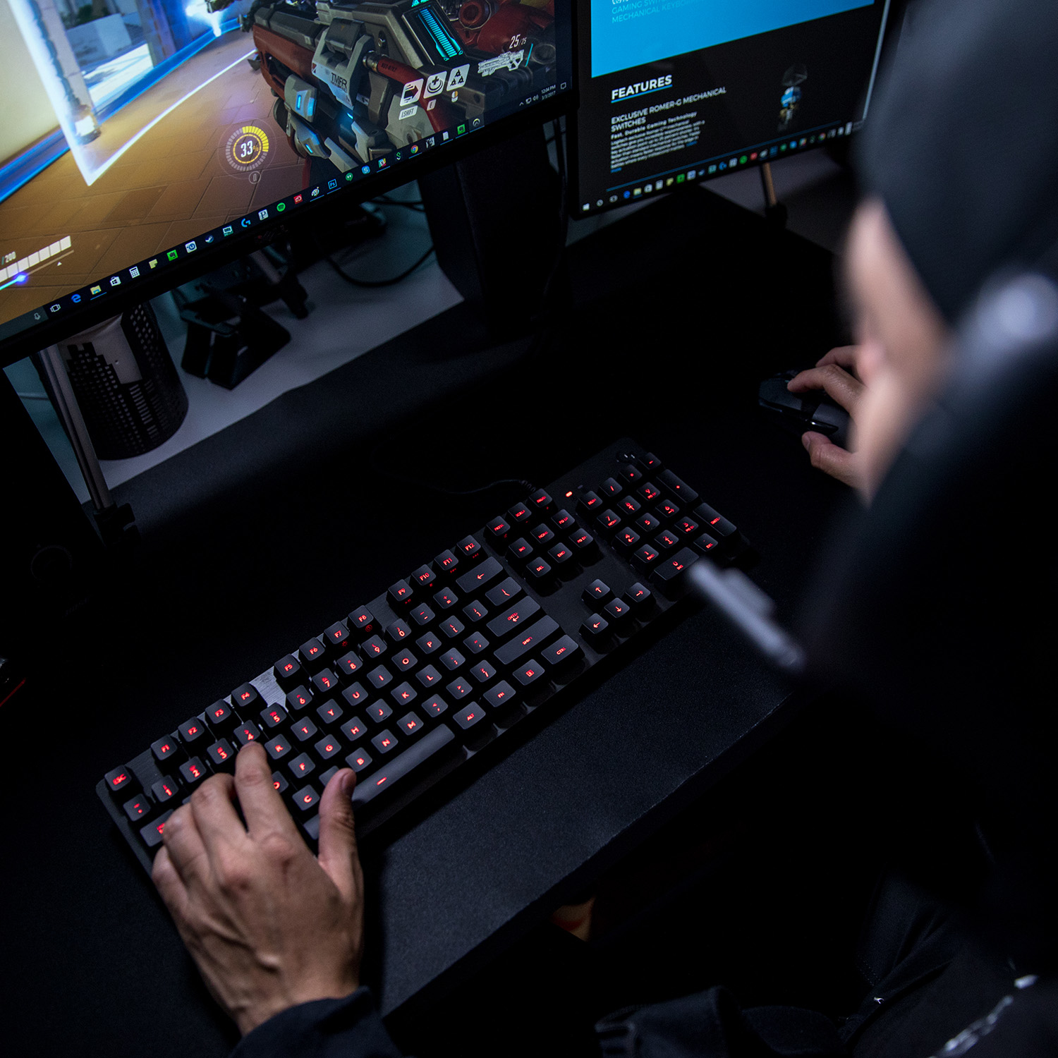 Logitech G413 - Tastatur - hintergrundbeleuchtet