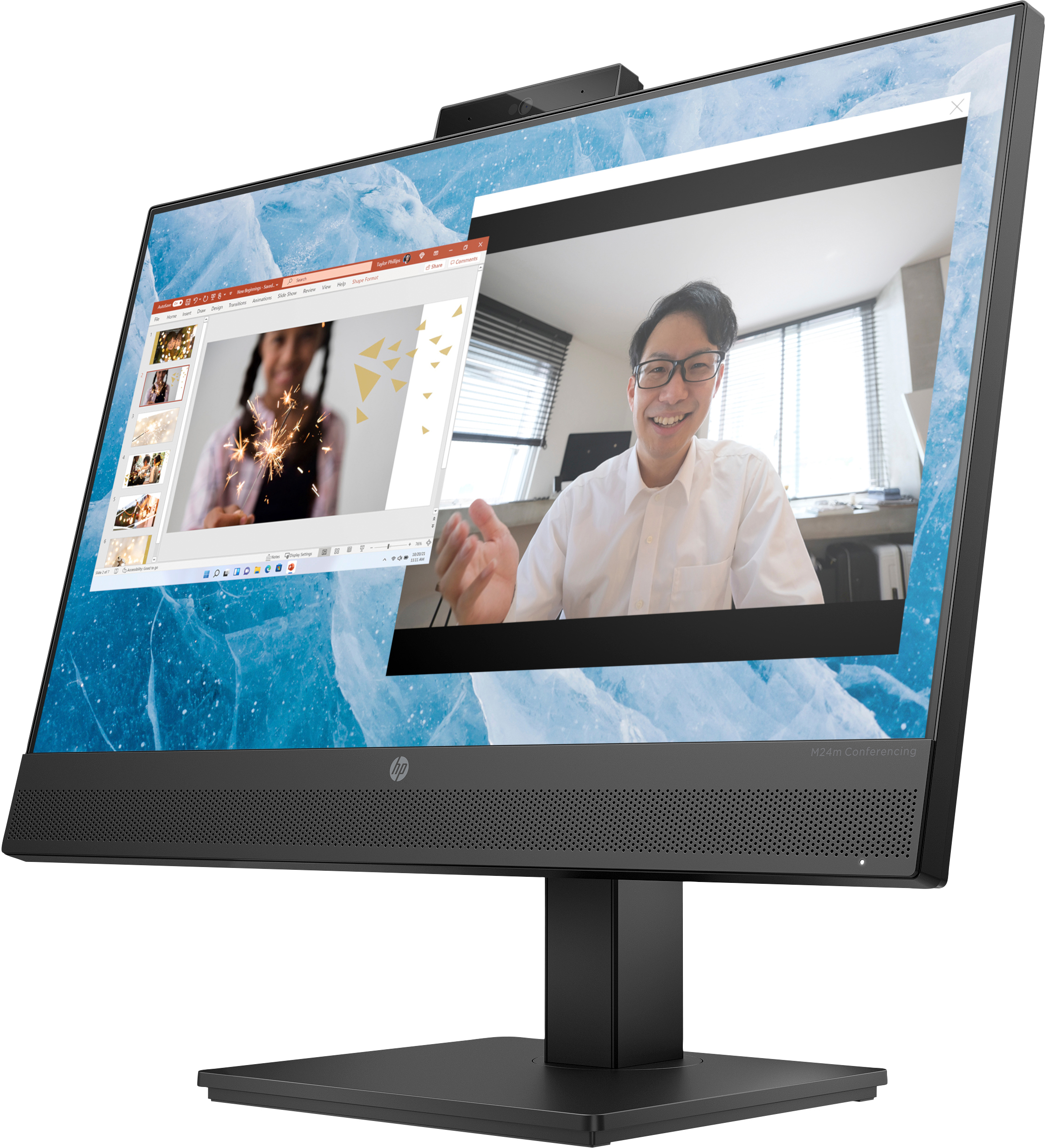 HP M24m Conferencing Monitor - LED-Monitor - 61 cm (24")