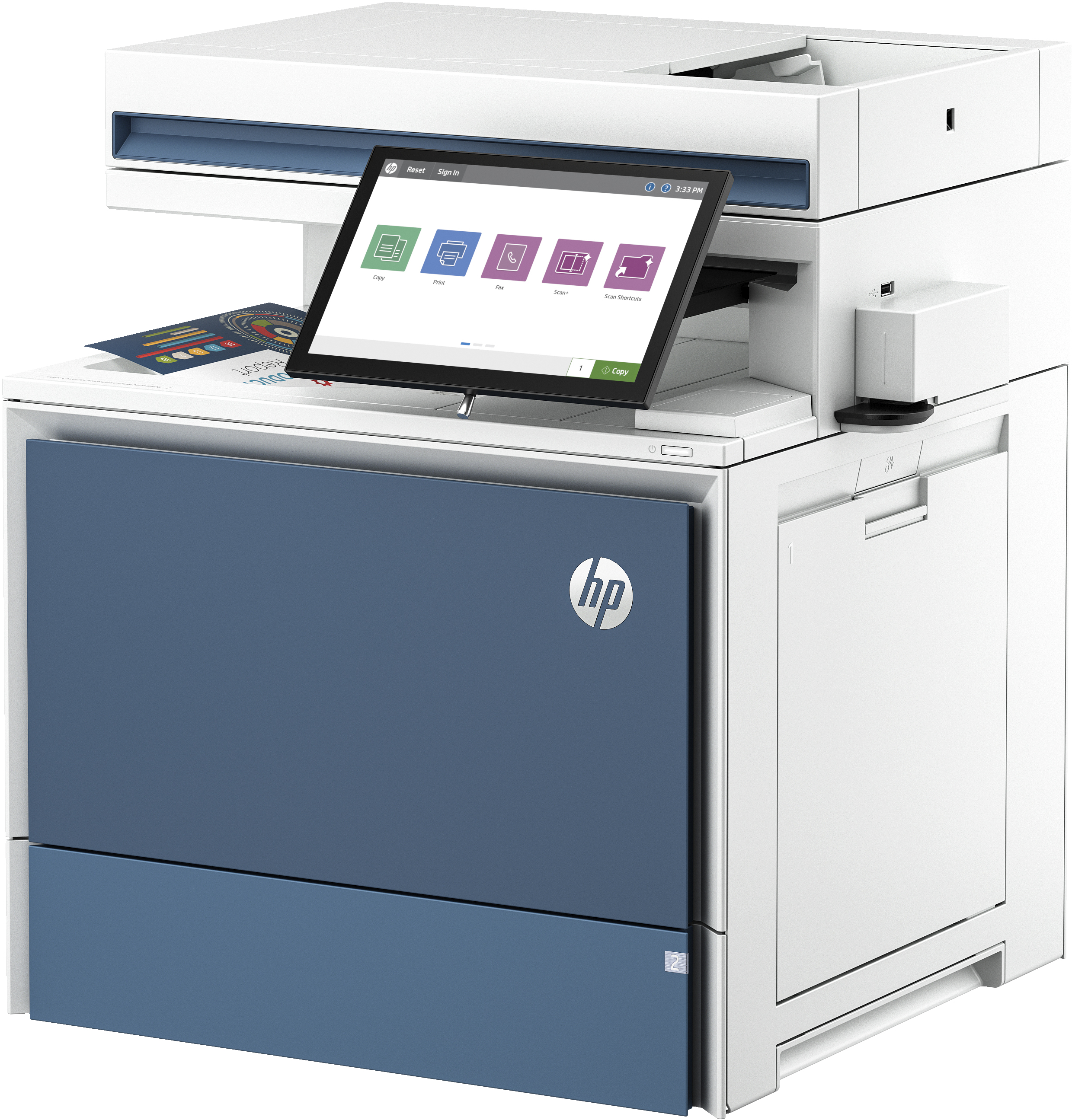 HP LaserJet Enterprise Flow MFP 5800zf - Multifunktionsdrucker - Farbe - Laser - Legal (216 x 356 mm