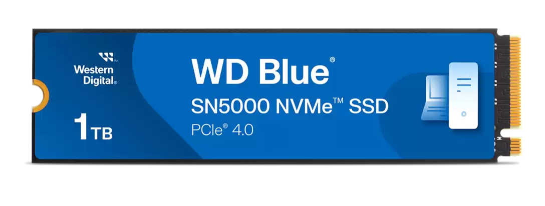Western Digital WD Blue SN5000 NVMe SSD 1TB, M.2 2280 / M-Key / PCIe 4.0 x4