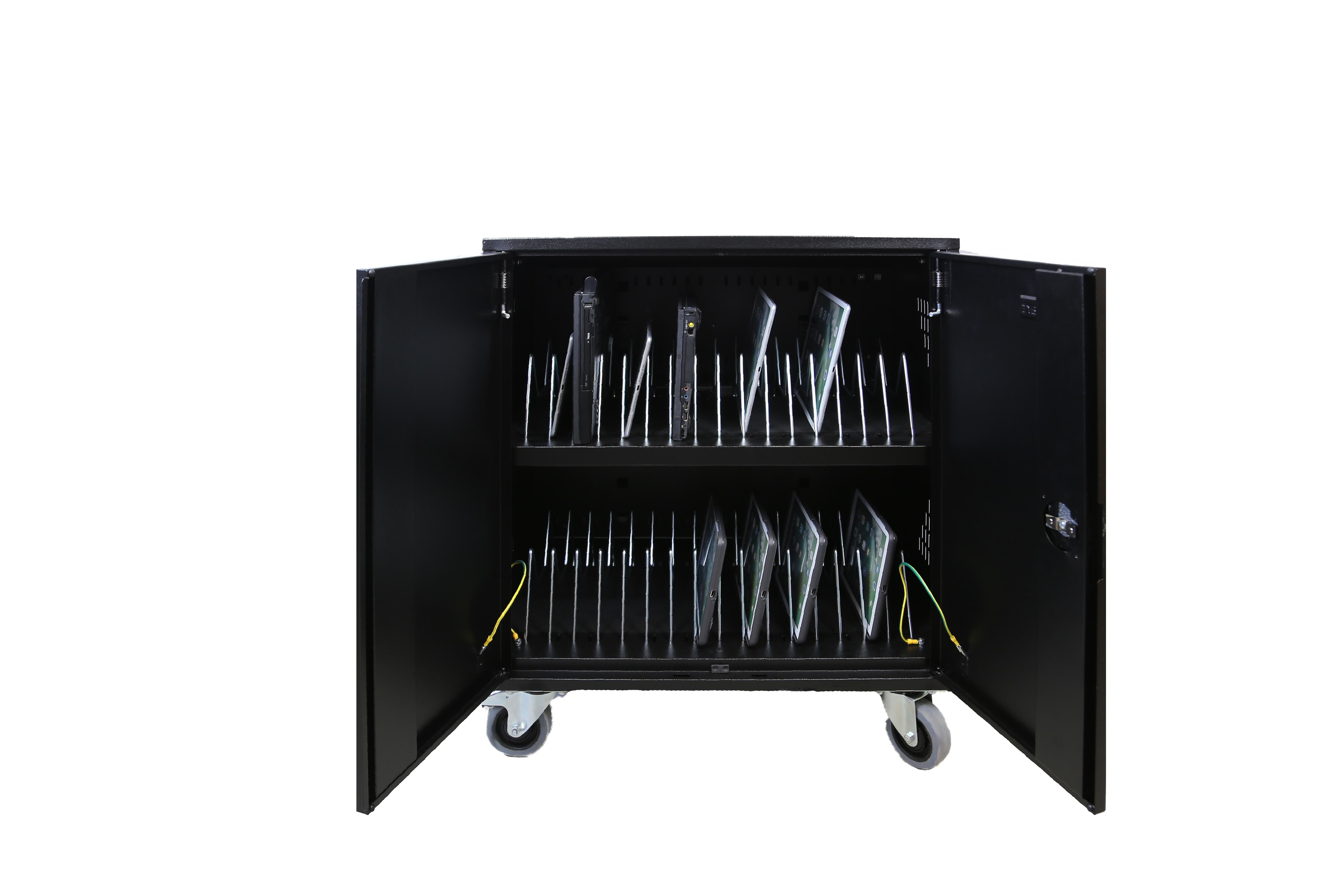 Acer Leba NoteCart Flex NCF-E-24-SC, Wagen zur Verwaltung tragbarer Geräte, Schwarz, Grau, Flur, Bod
