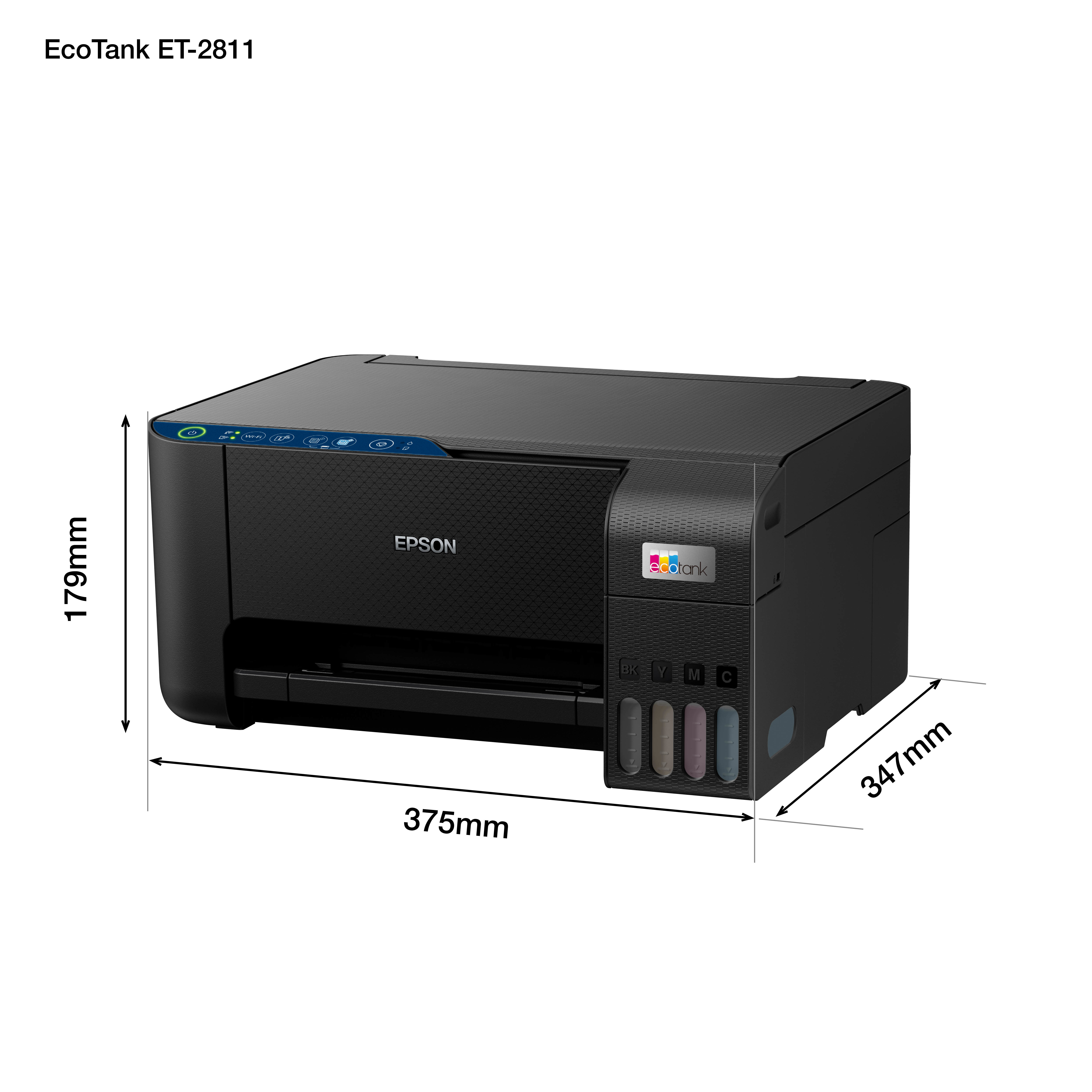 Epson EcoTank ET-2811 - Multifunktionsdrucker - Farbe - Tintenstrahl - A4 (Medien)