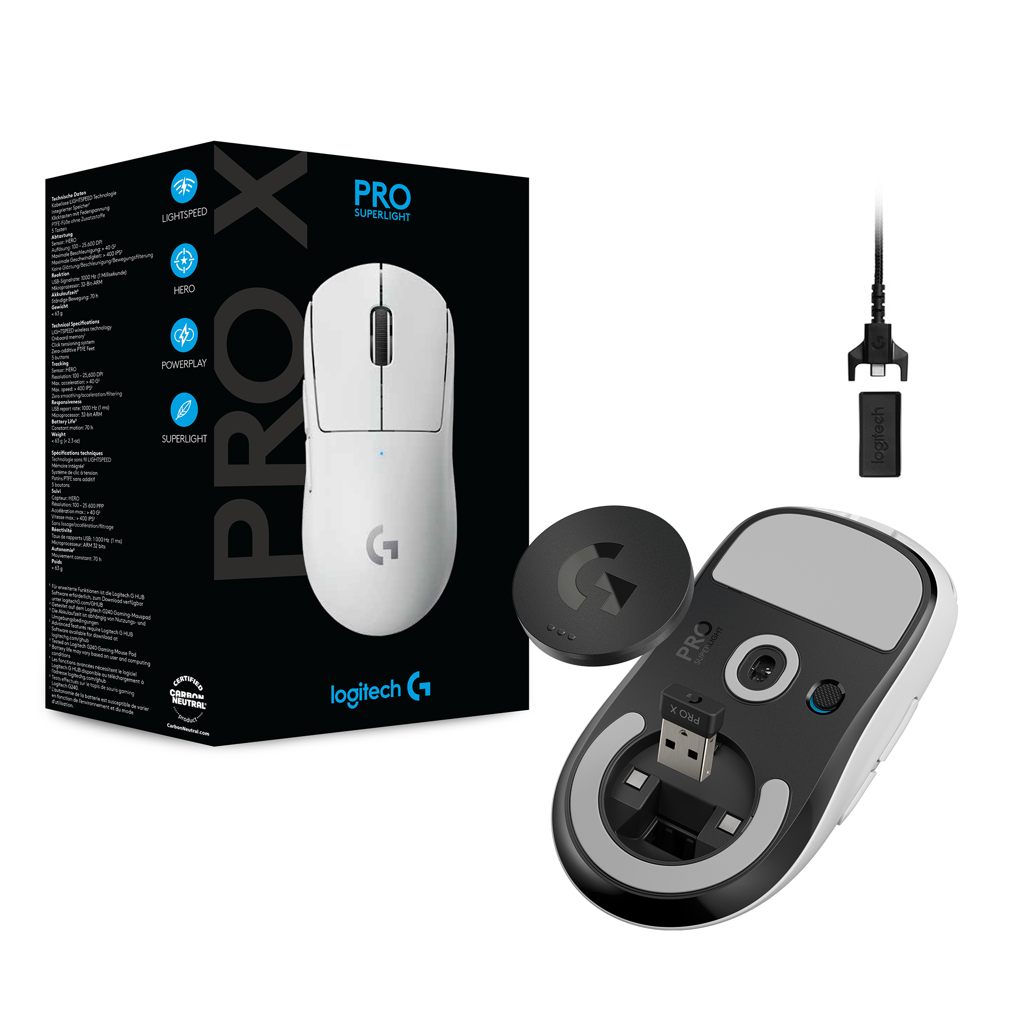Logitech PRO X SUPERLIGHT Wireless Gaming Mouse