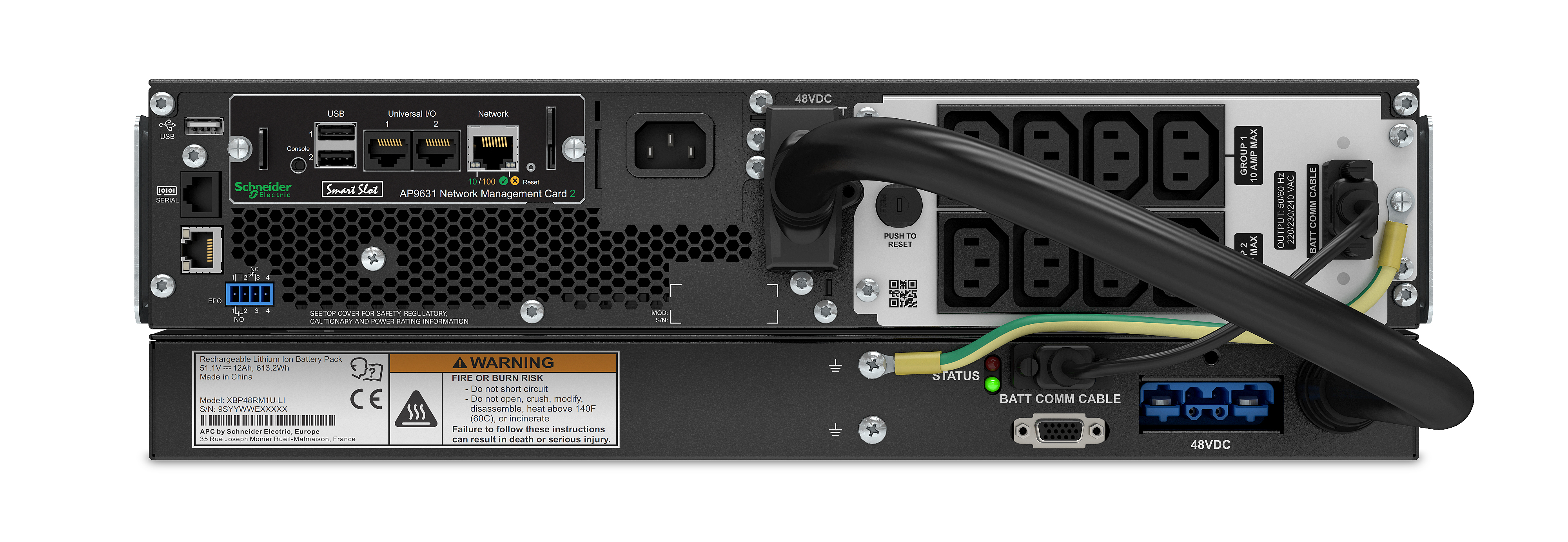 APC Smart-UPS On-Line Li-Ion 1500VA - USV (in Rack montierbar/extern)