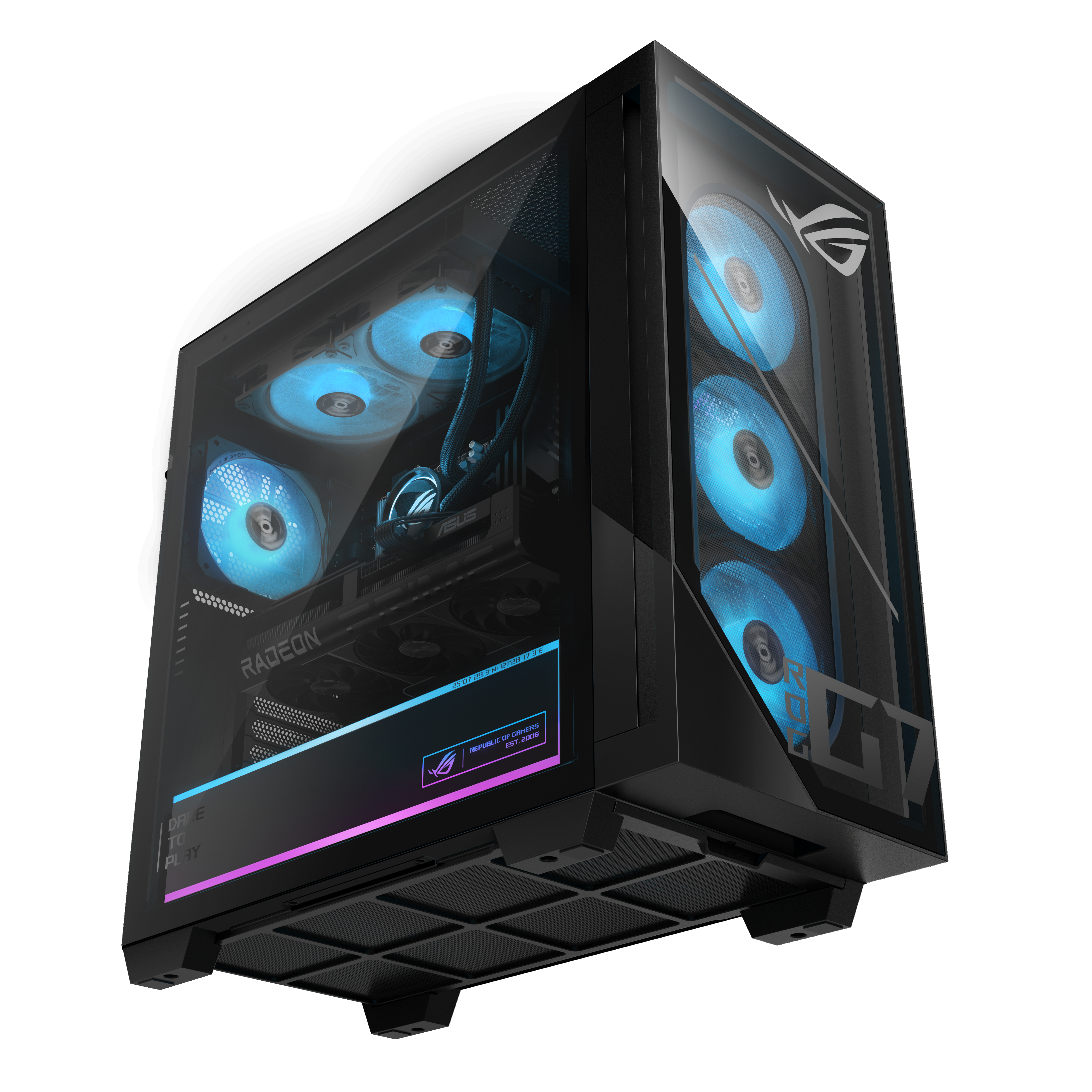 ASUS ROG GM700TZ-R9800X283W, Ryzen 7 9800X3D, 32GB, 2TB, RX 9070 XT, Win11