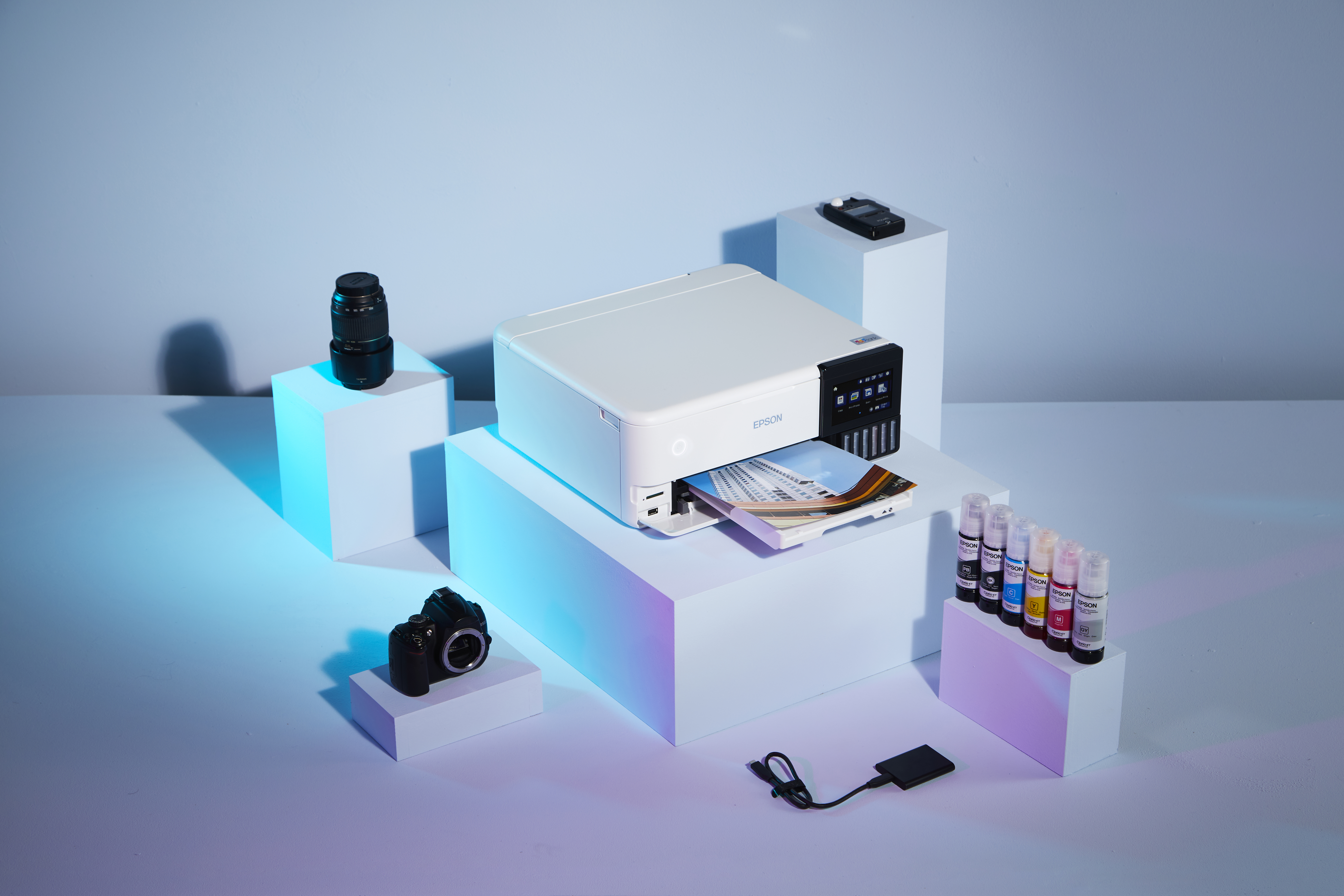 Epson EcoTank ET-8500 - Multifunktionsdrucker - Farbe - Tintenstrahl - wiederbefüllbar - A4/Letter (