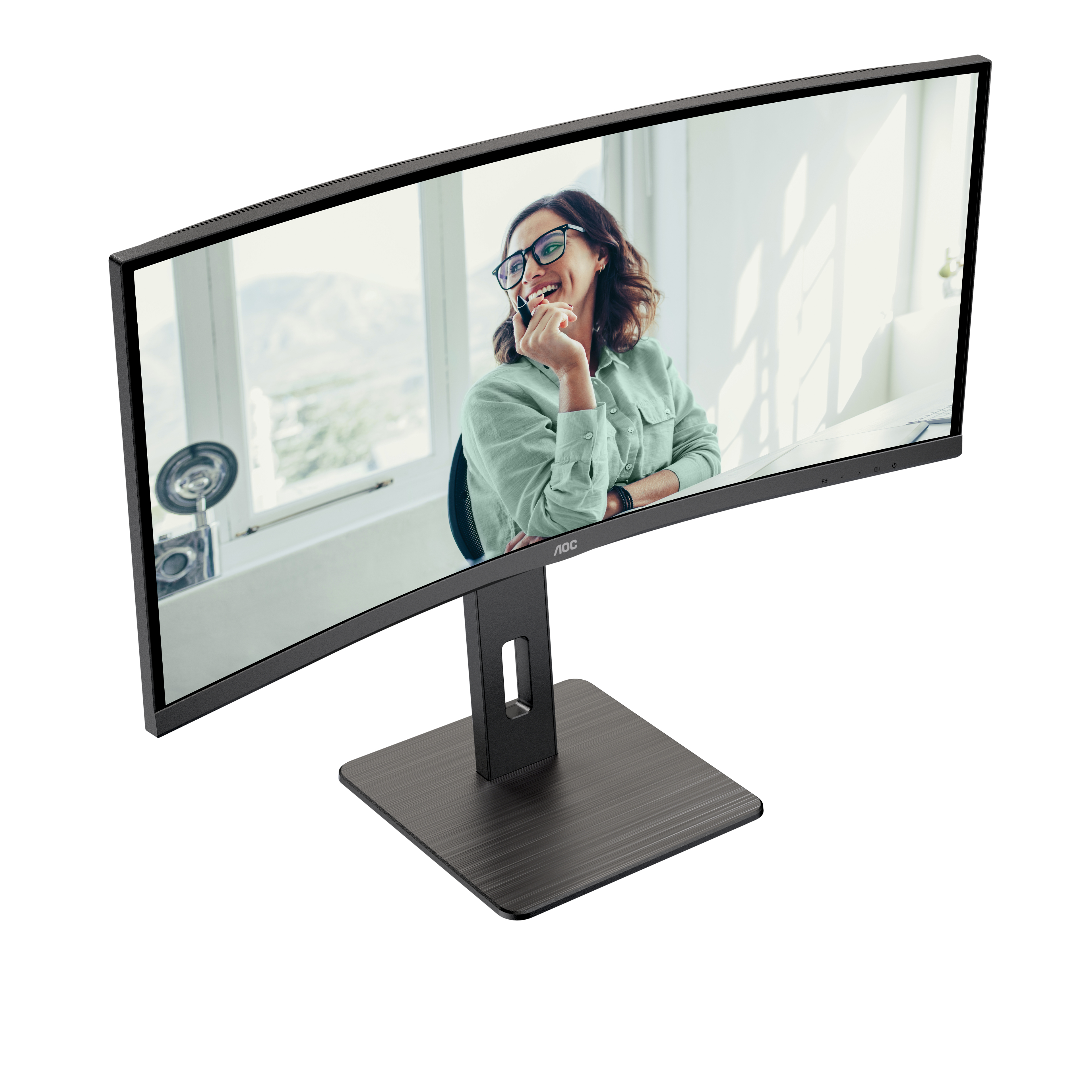 AOC Pro-line CU34P3CV Curved-Monitor 86.36cm (34") UWQHD, VA, 4ms, HDMI, Displayport, USB