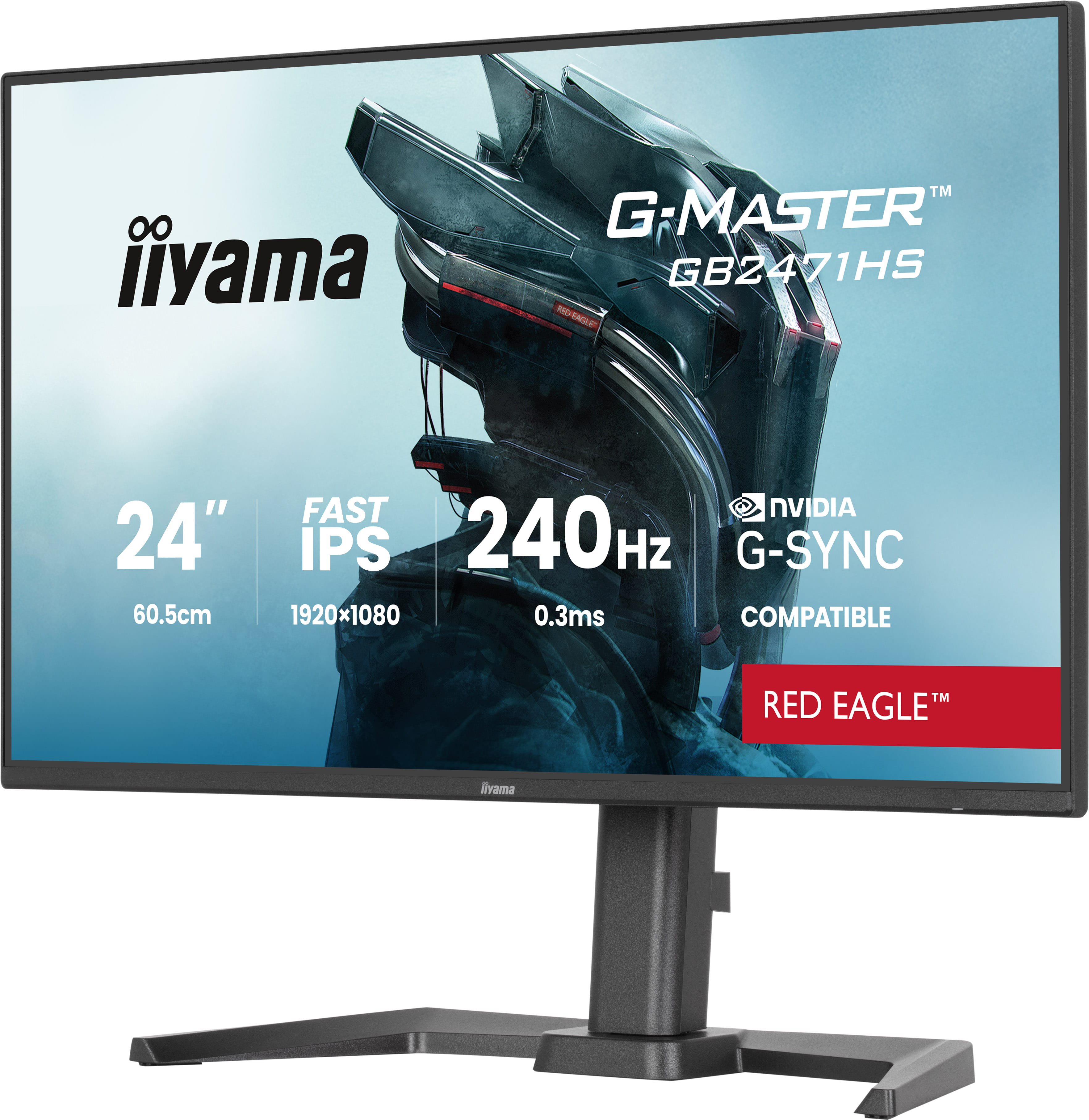 Iiyama G-MASTER Red Eagle GB2471HS-B1 - LED-Monitor - Gaming - 61 cm (24")