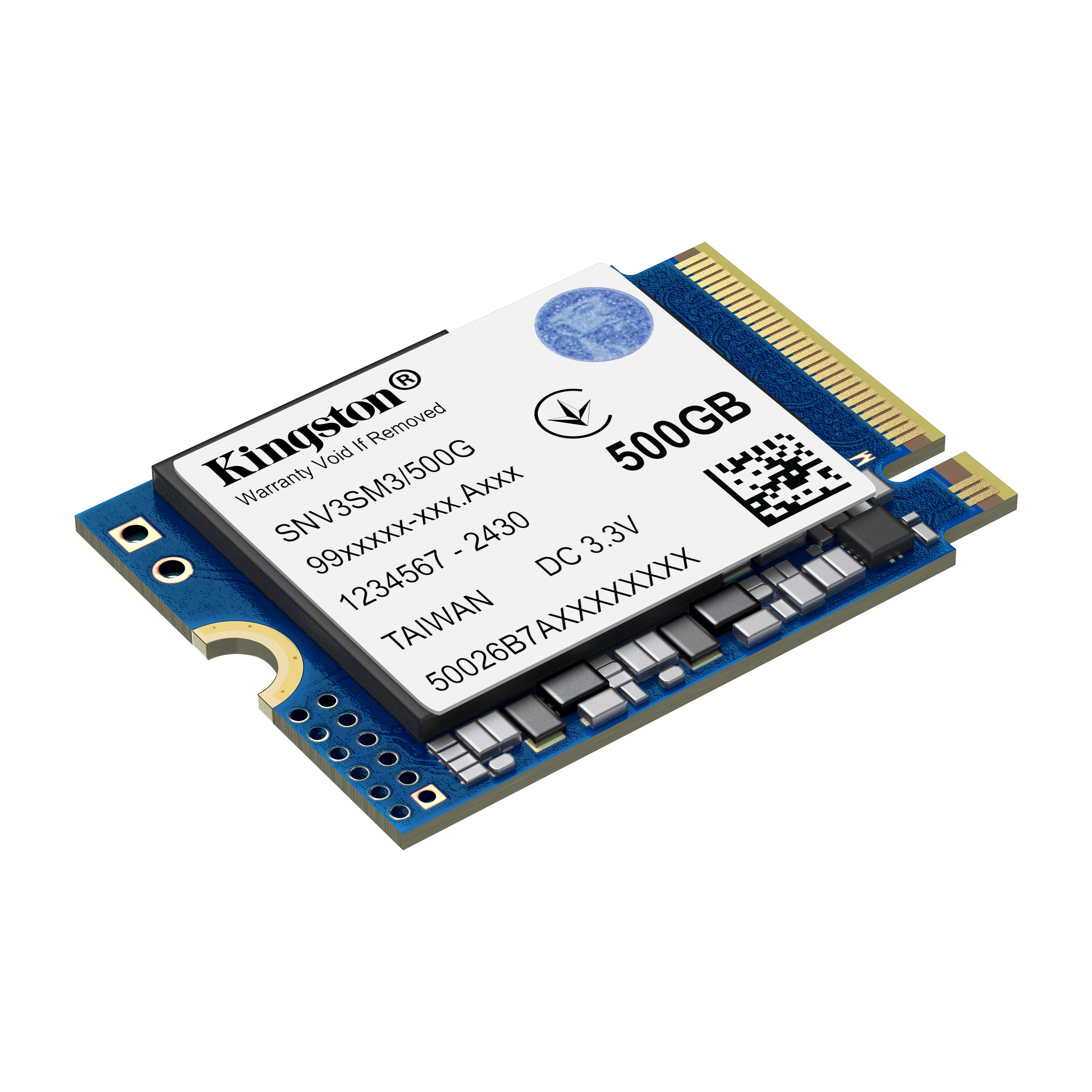 Kingston NV3 - SSD - 500 GB - intern - M.2 2230 - PCIe 4.0 x4 (NVMe)